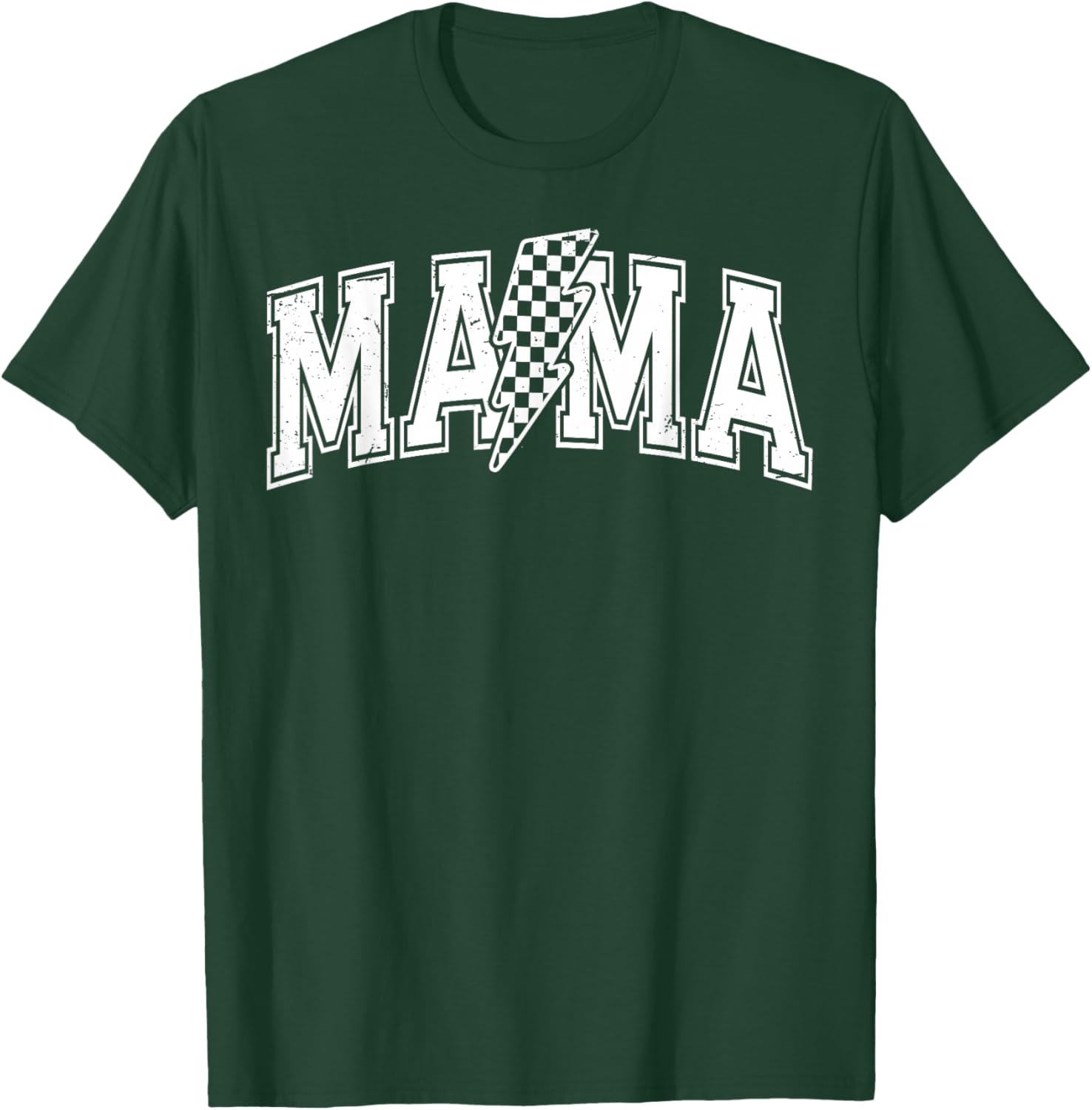Checkered Mama Black and White T-Shirt for Mother's Day Gift - 15