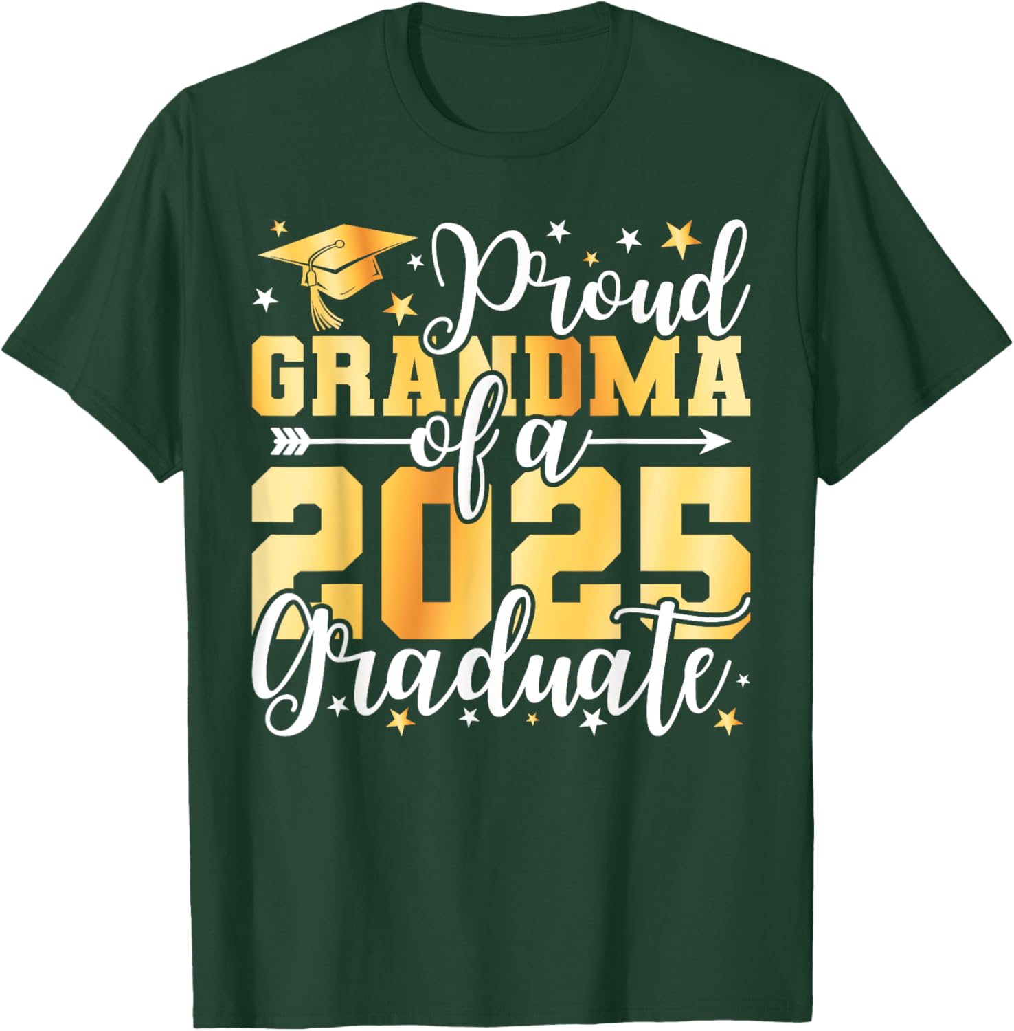 Proud Grandma of 2025 Graduate T-Shirt for Graduation Celebrations - 19