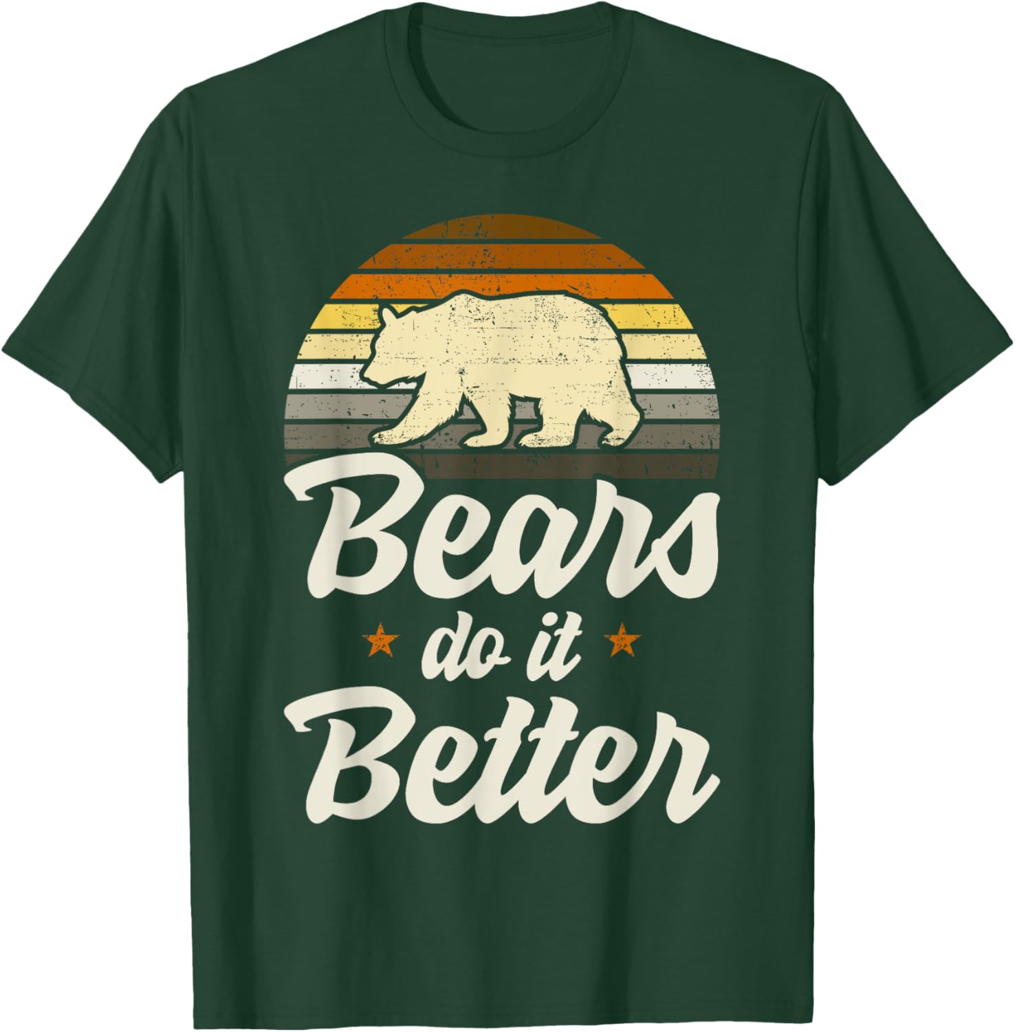Bears Do It Better Bear Pride LGBT Flag T-Shirt for Gay Men - 14