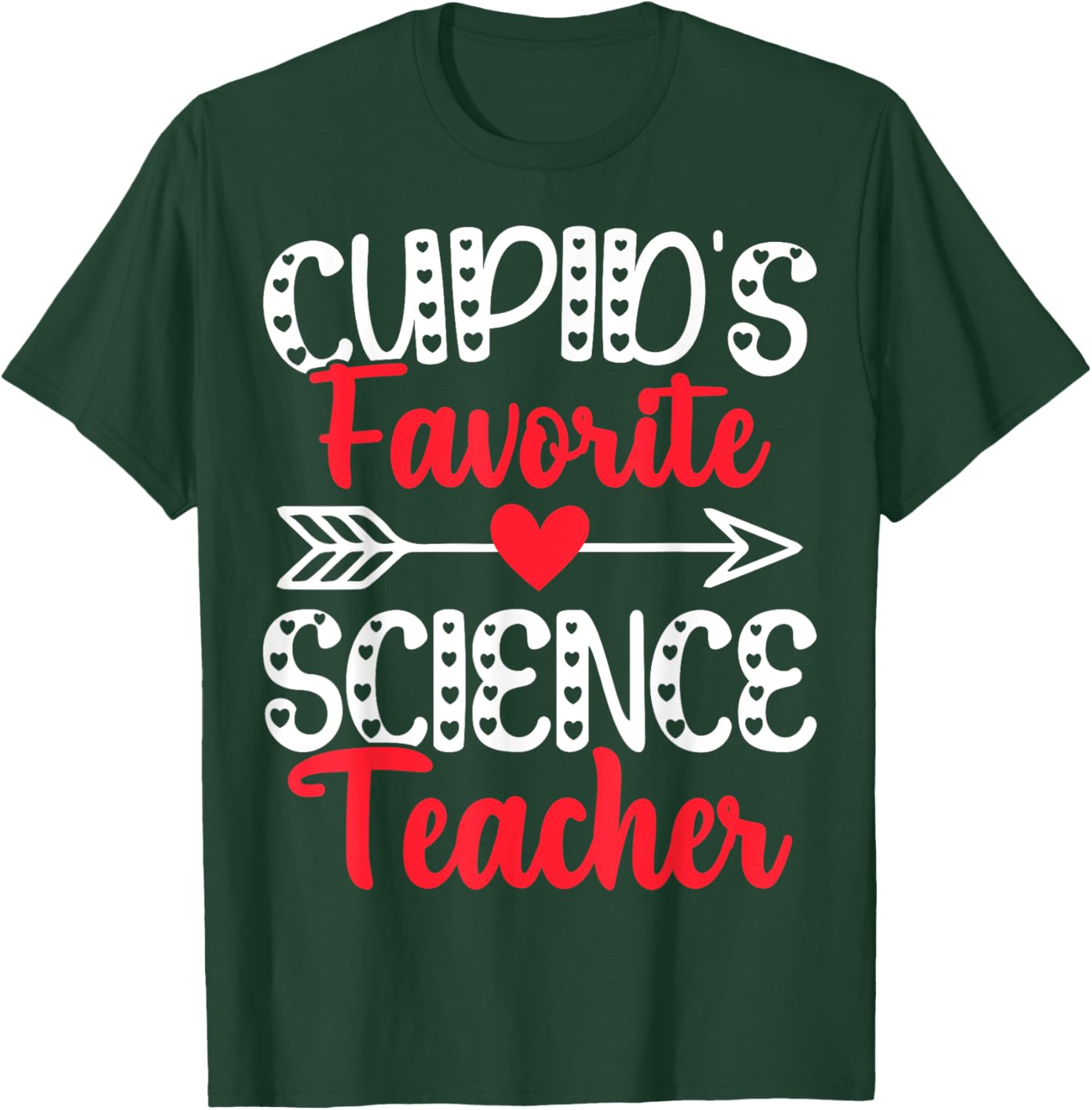 Cupid's Favorite Science Teacher Funny Valentine's Day T-Shirt Gift - 11