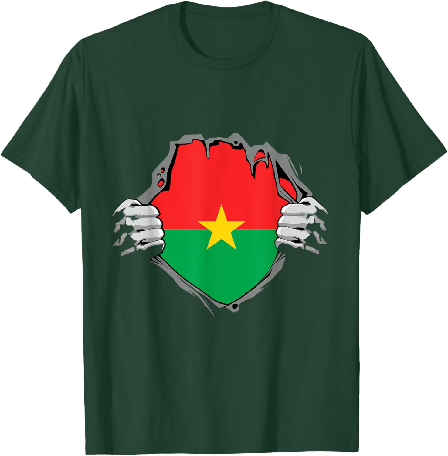 Burkina Faso Heartbeat EKG Pulse T-Shirt for Proud Burkina Fasoans - 12