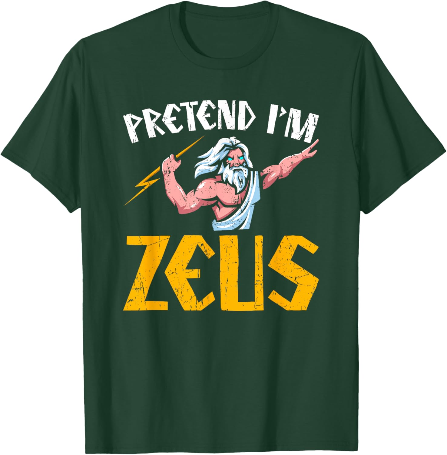 Pretend I'm Zeus T-Shirt - Greek Mythology Clothing for Fans of Ancient Greece - 4