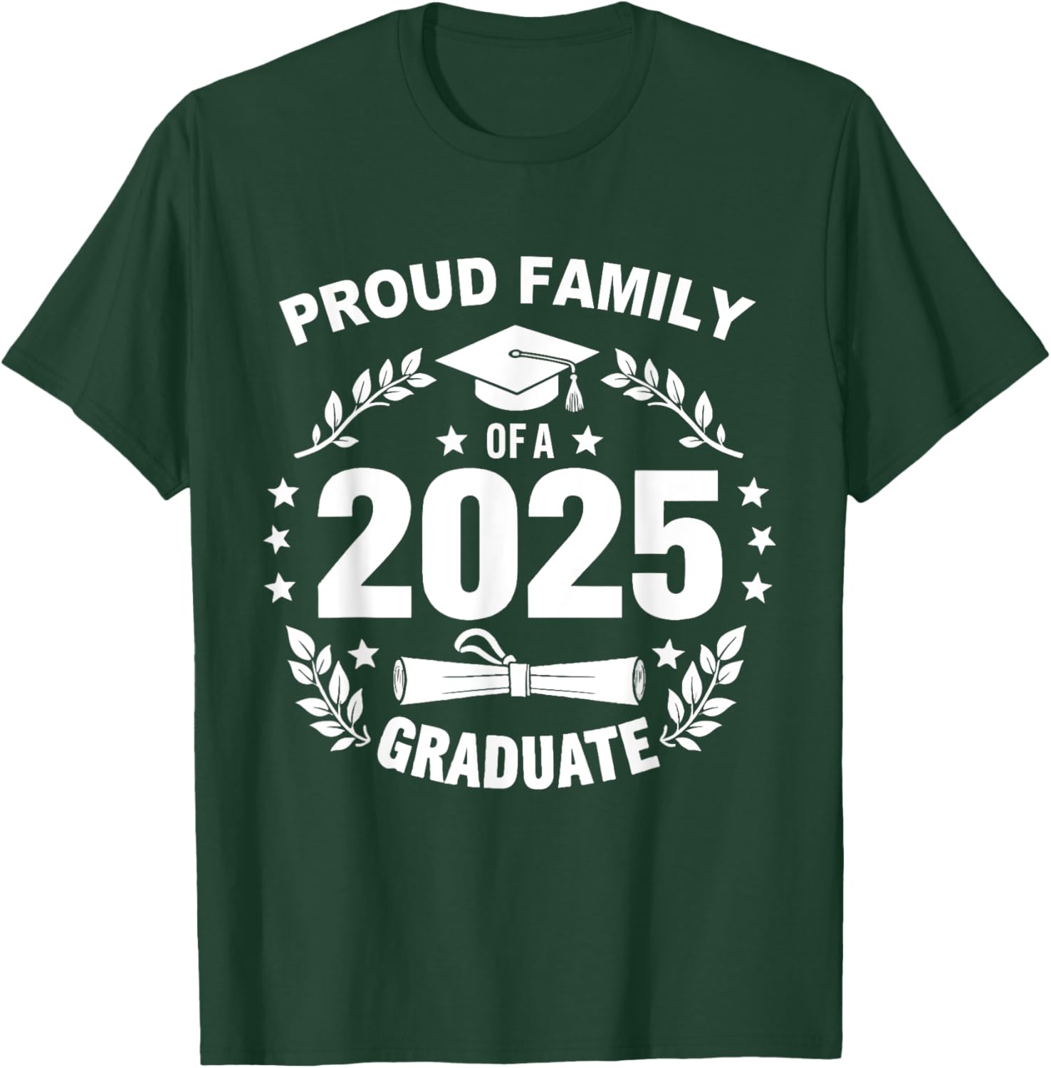 Proud Family Class of 2025 Graduate T-Shirt for Seniors and Families - 13