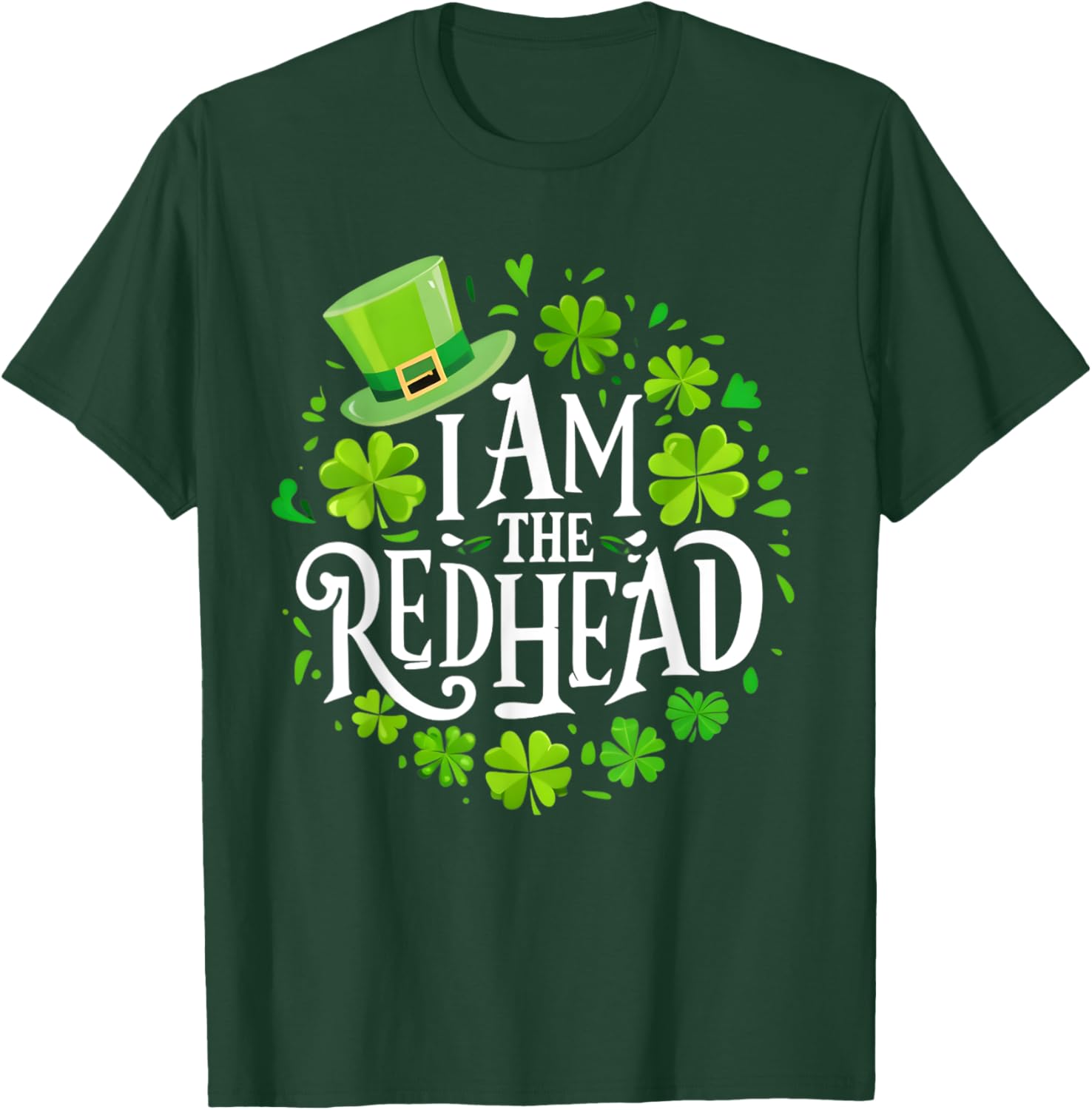 Funny St Patricks Day Redhead T-Shirt for Women - I Am The Redhead Dibs - 17