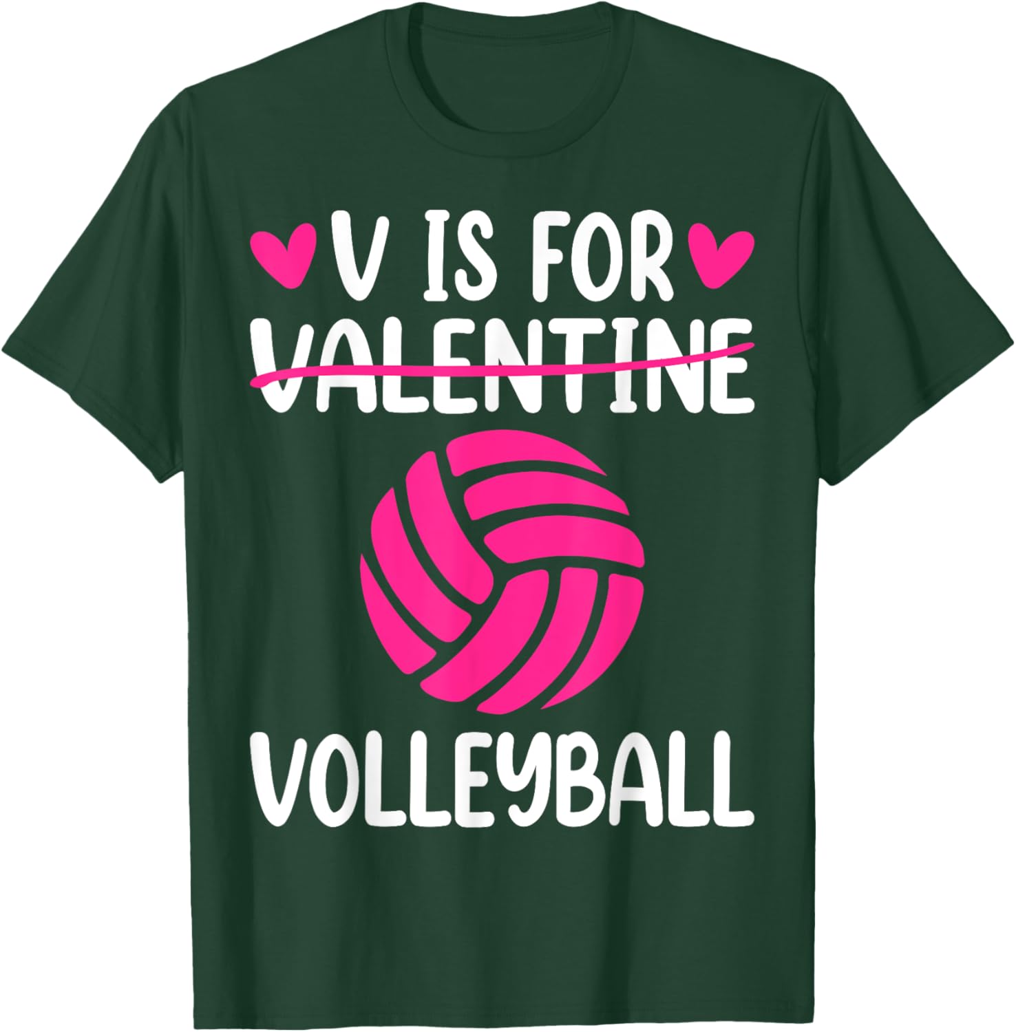 V is for Valentine Volleyball T-Shirt for Boys and Girls Fun Style - 13