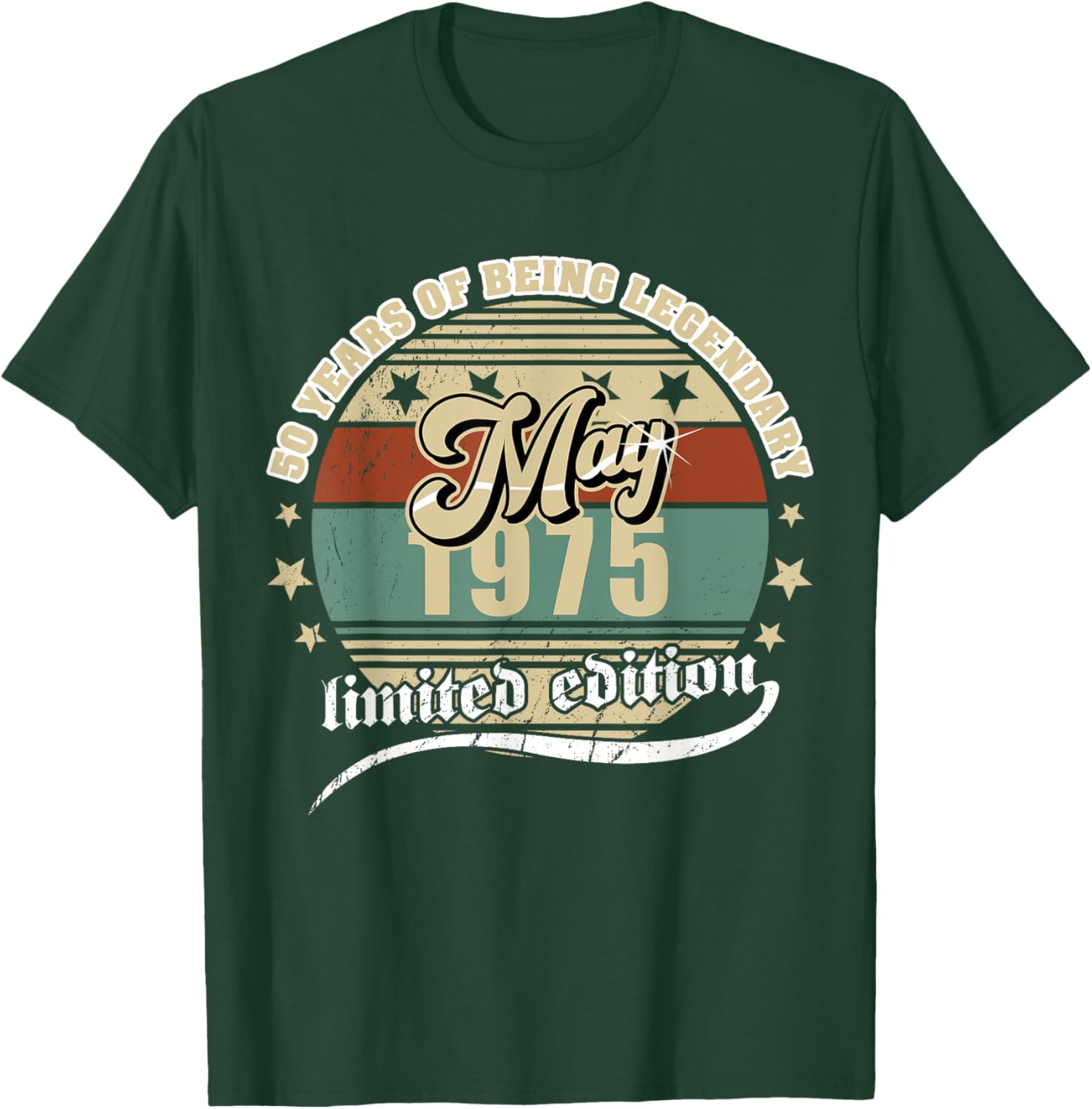 Vintage 50th Birthday May 1975 T-Shirt for Legendary Celebration - 14