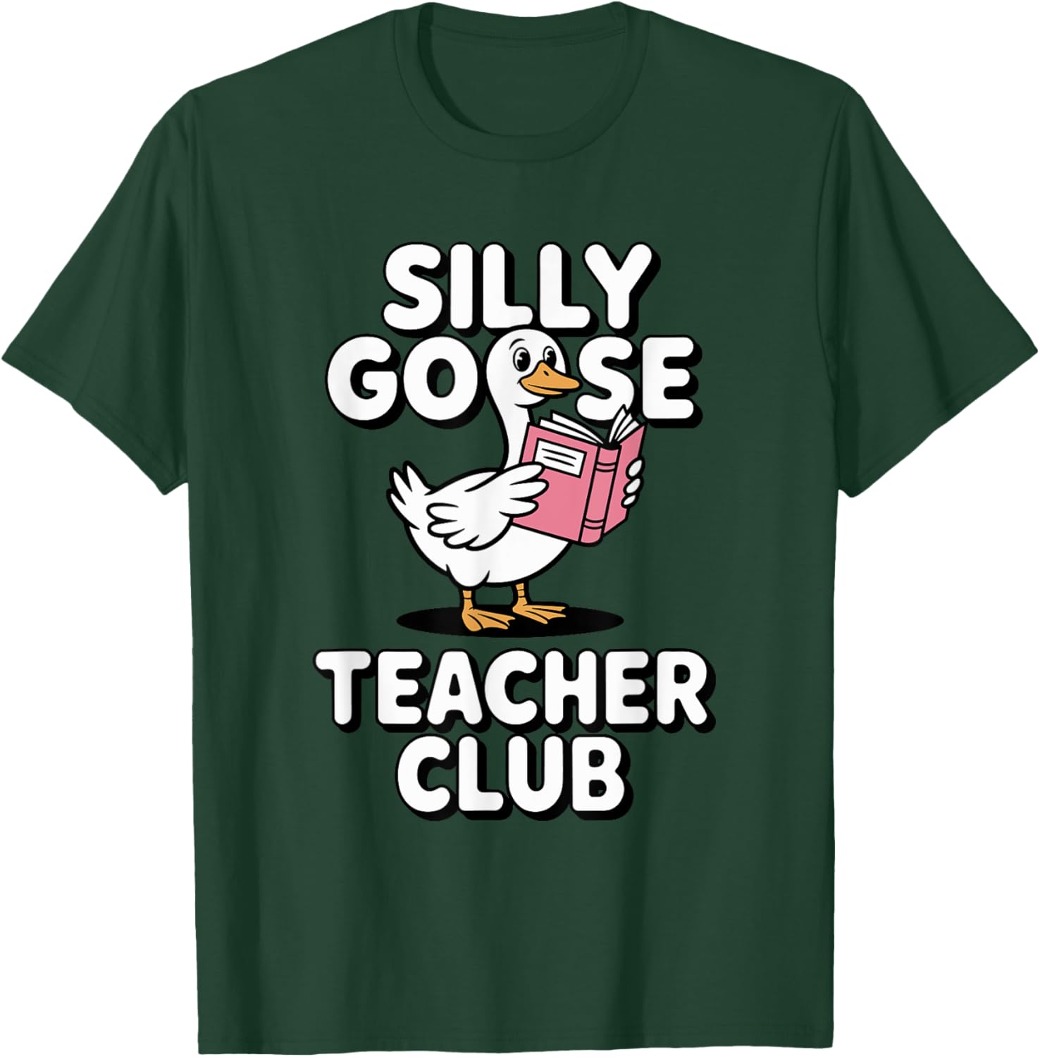 Silly Goose Teacher Club Fun Back to School Humor T-Shirt for Educators - 14