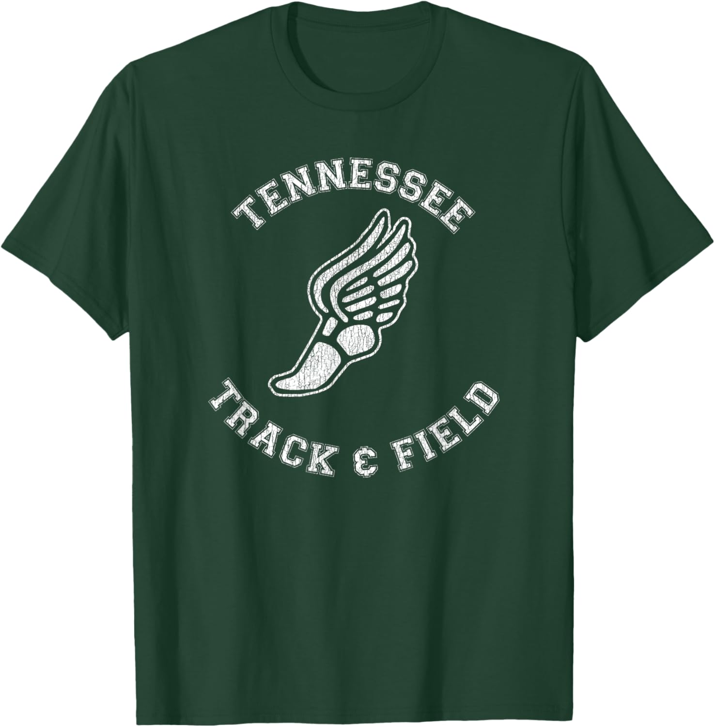 Tennessee Track and Field Retro Classic 80s Distressed T-Shirt - 12