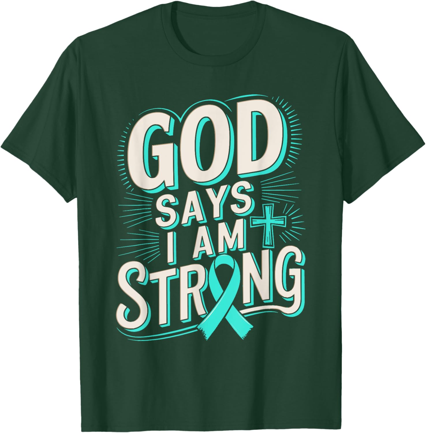 God Says I'm Strong Survivor Dysautonomia Awareness T-Shirt for Supporters - 9