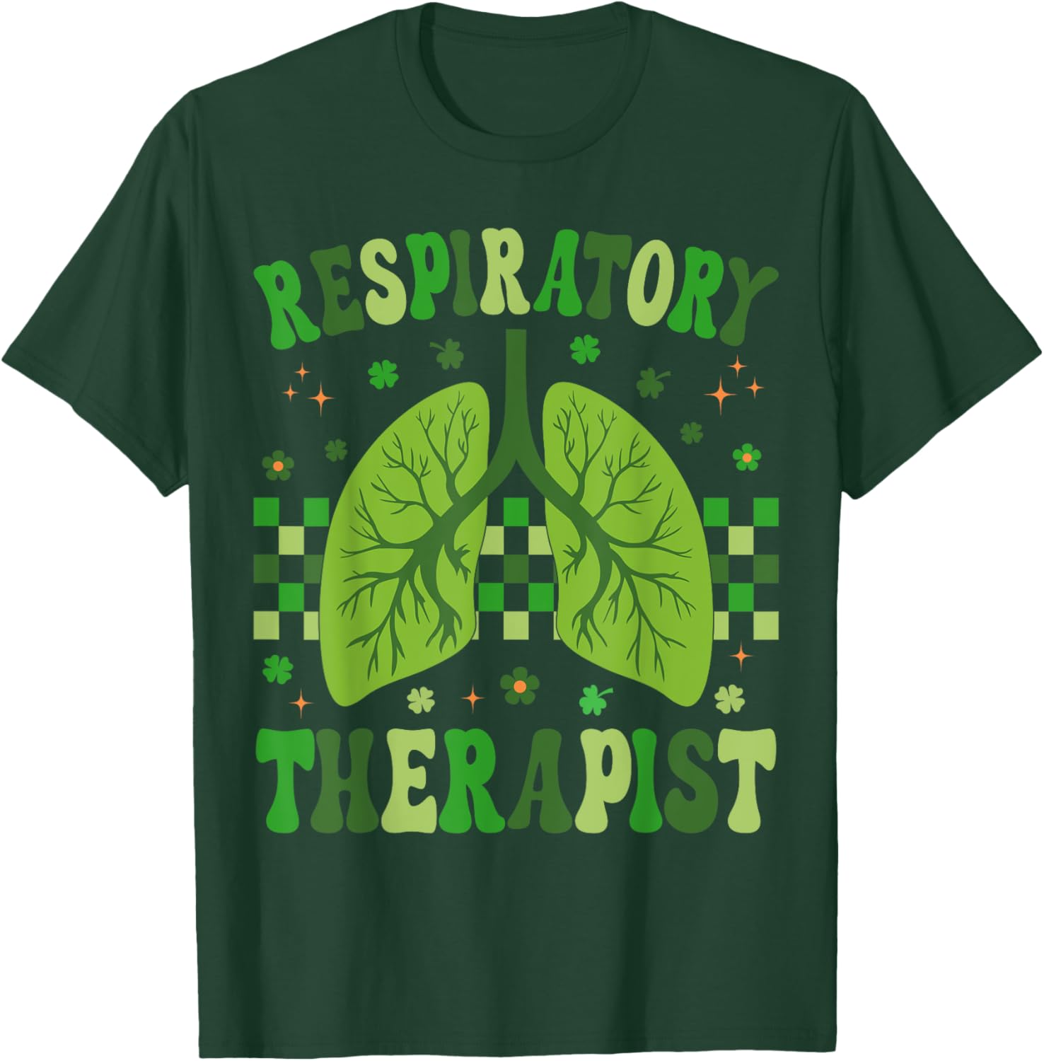 Groovy St Patrick's Day T-Shirt for Respiratory Therapy Nurses - 3