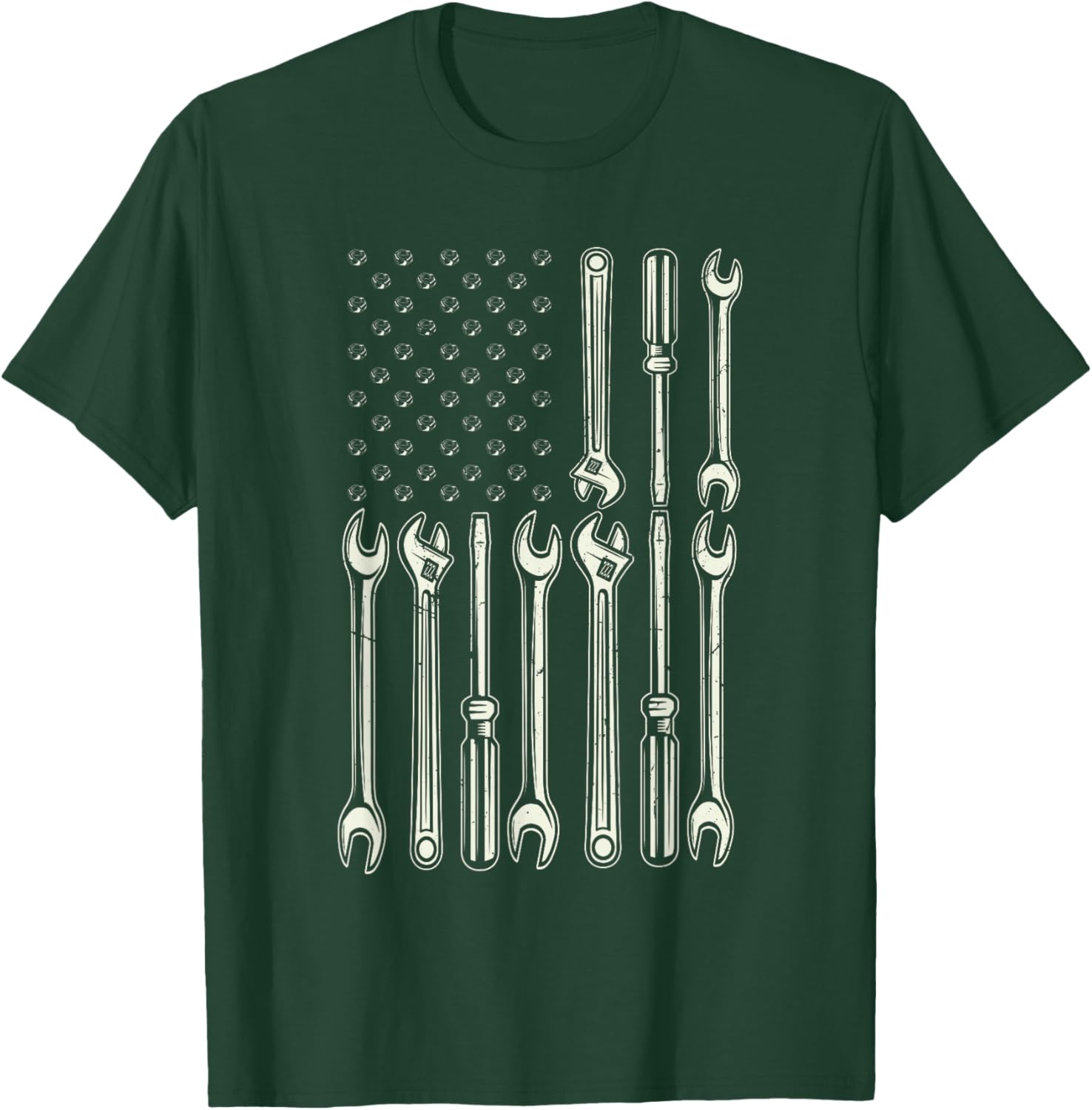 Patriotic Mechanic USA Flag T-Shirt for Men - Perfect Gift for Gearheads - 17