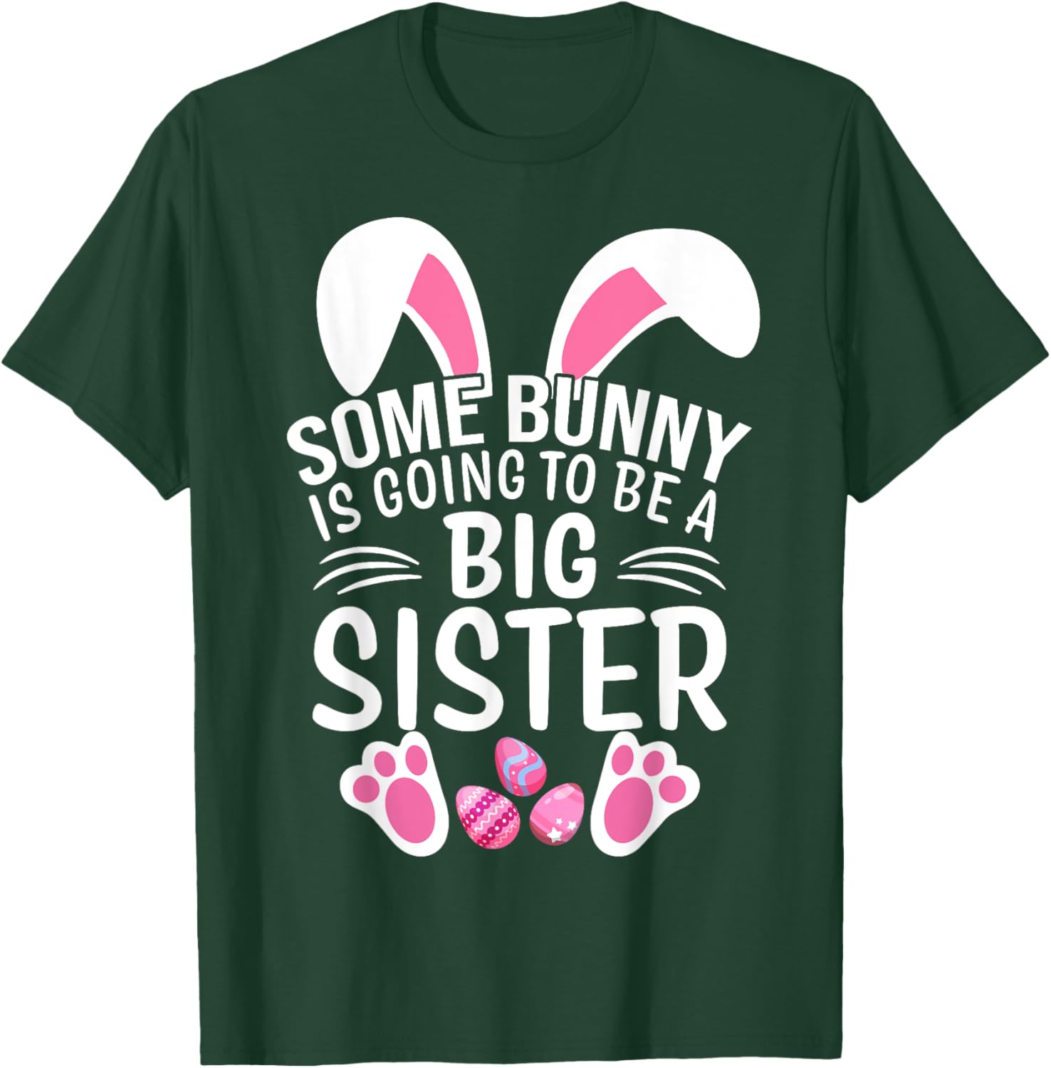 Some Bunny Is Going To Be A Big Sister Easter T-Shirt for Girls - 25