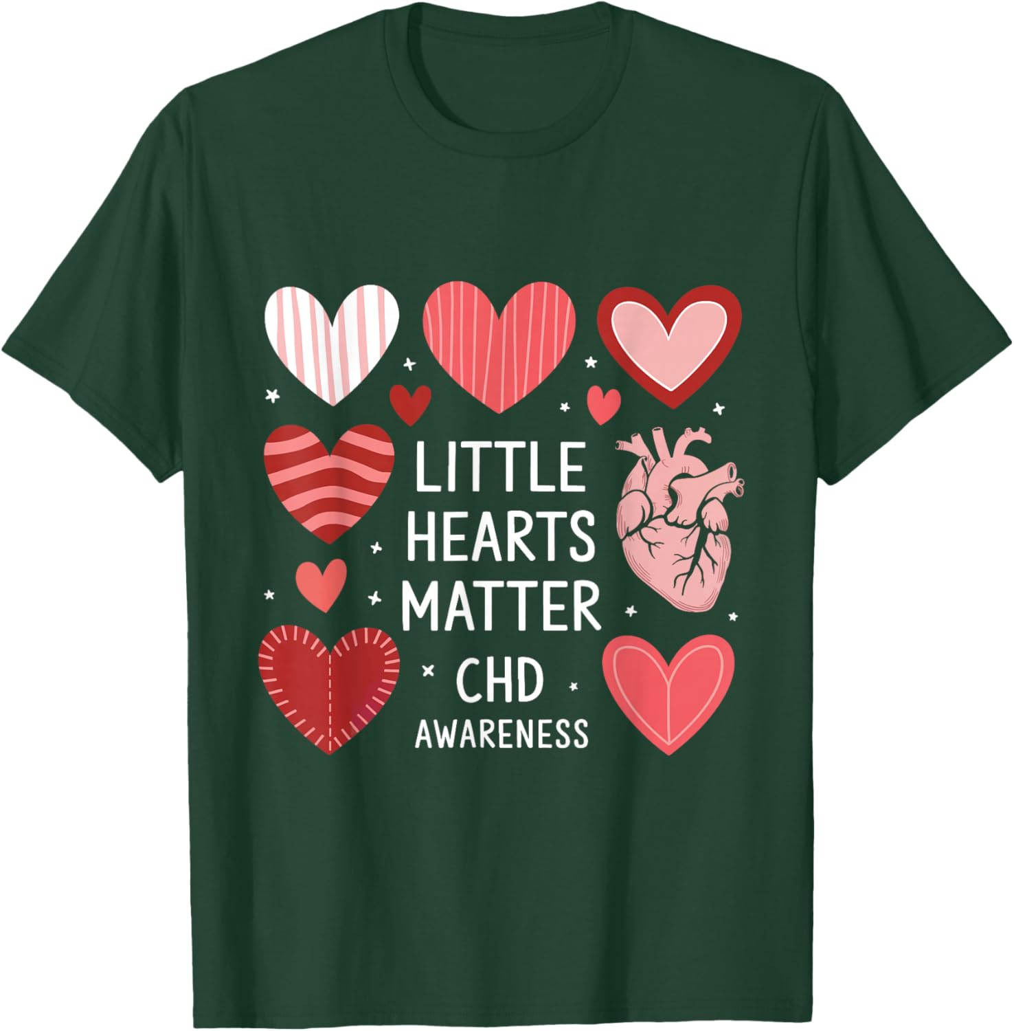 Heart Anatomy Valentine T-Shirt for CHD Awareness - Love with Purpose - 22