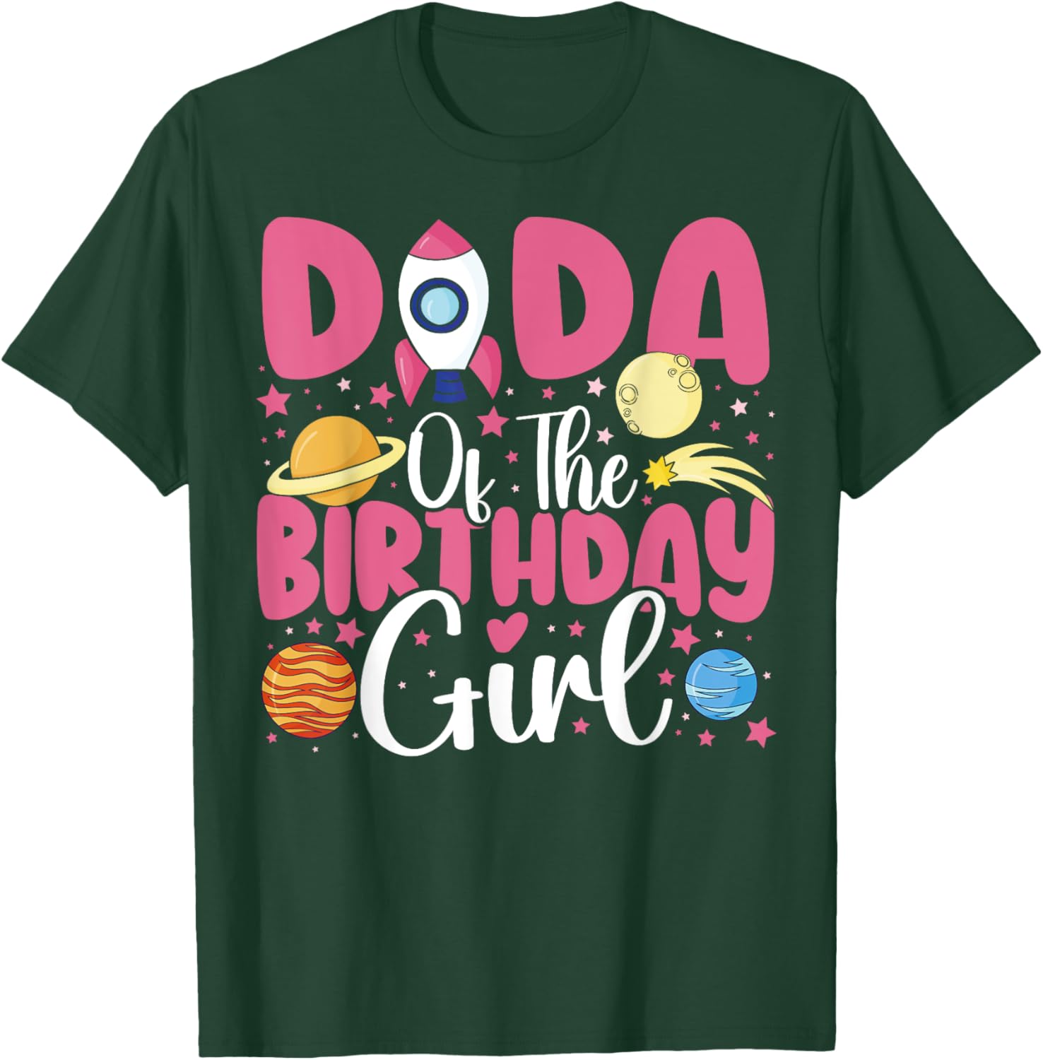 Birthday Girl Astronaut Family T-Shirt for Fun Celebrations - 2