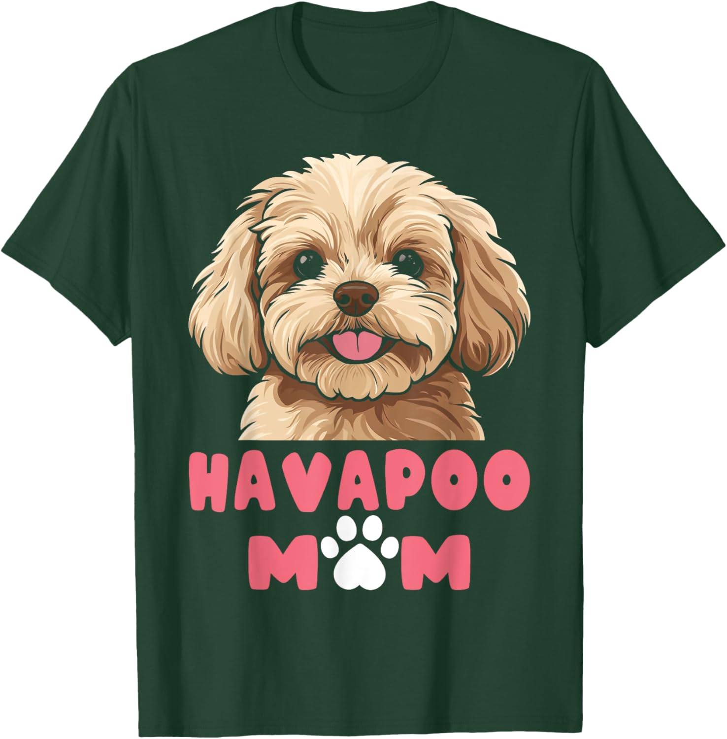 Havapoo Mom Dad T-Shirt for Dog Lovers - Cute Pet Lover Apparel for All - 9