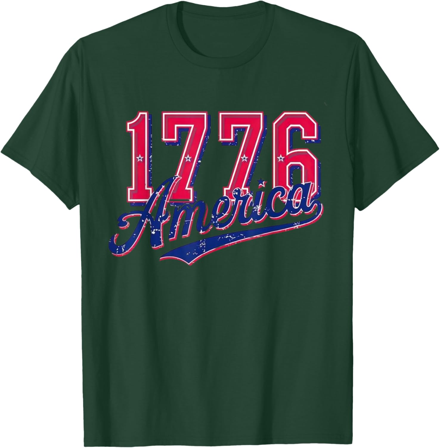 USA Patriotic American Flag 4th of July T-Shirt Celebrating 1776 - 2