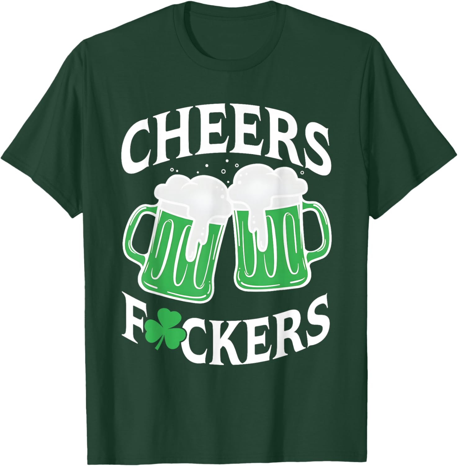 Funny St Patricks Day T-Shirt Cheers Shamrock Design for Party Fun - 25