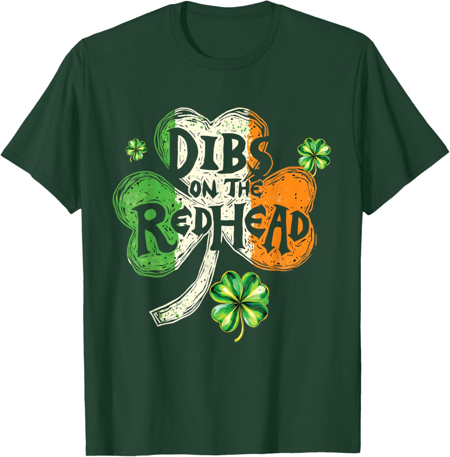 Dibs on the Redhead St Patrick's Day Shamrock T-Shirt for Women - 24