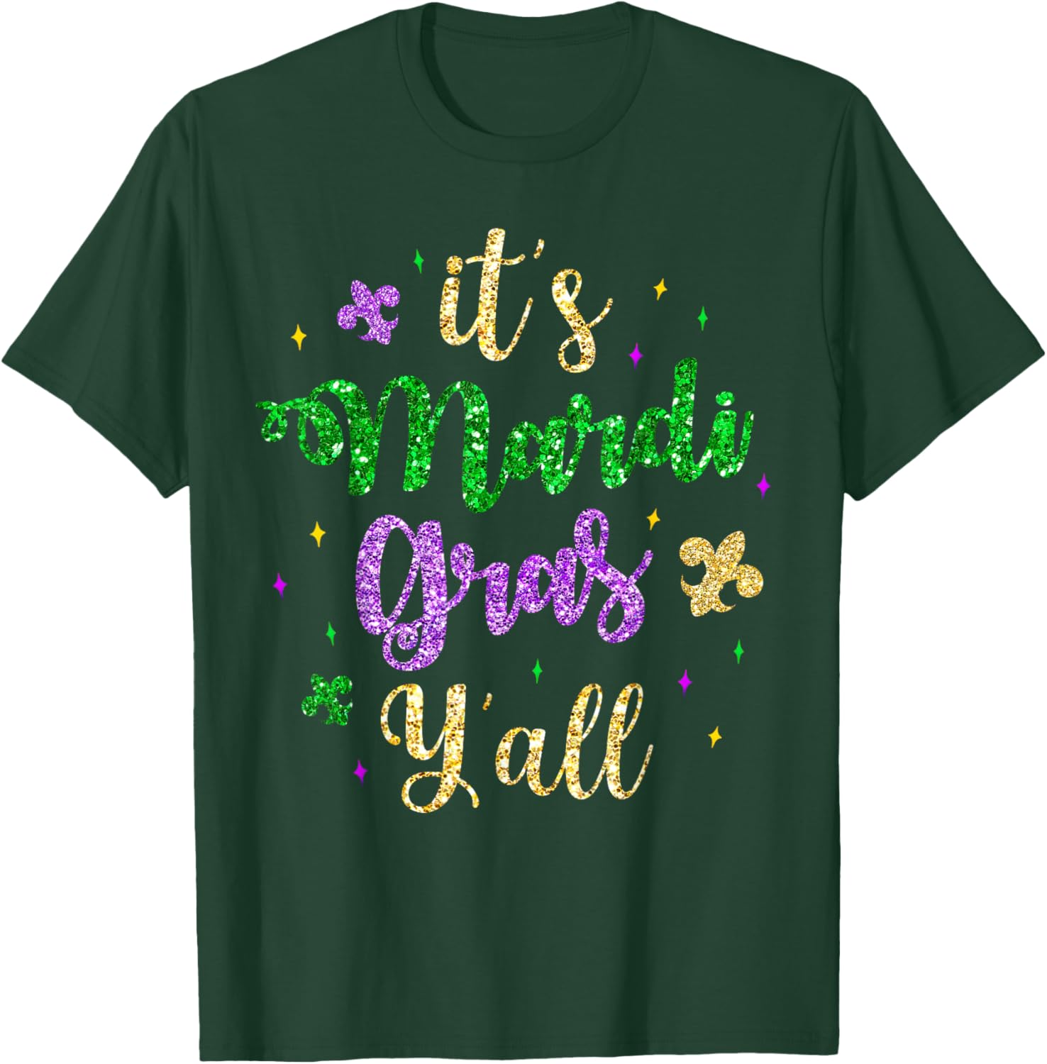 Mardi Gras Y'all Masks T-Shirt for Women and Kids - Fun Party Costume - 2