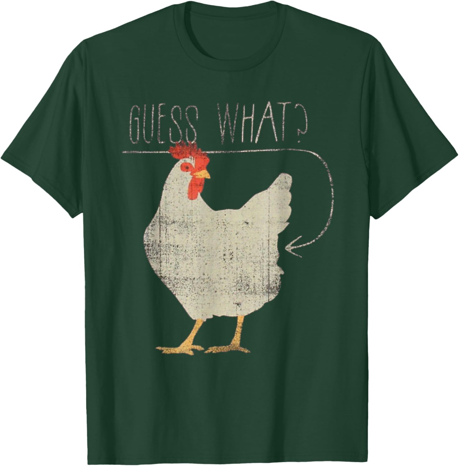 Funny Chicken Meme T-Shirt Guess What Chicken Butt Humor Apparel - 18
