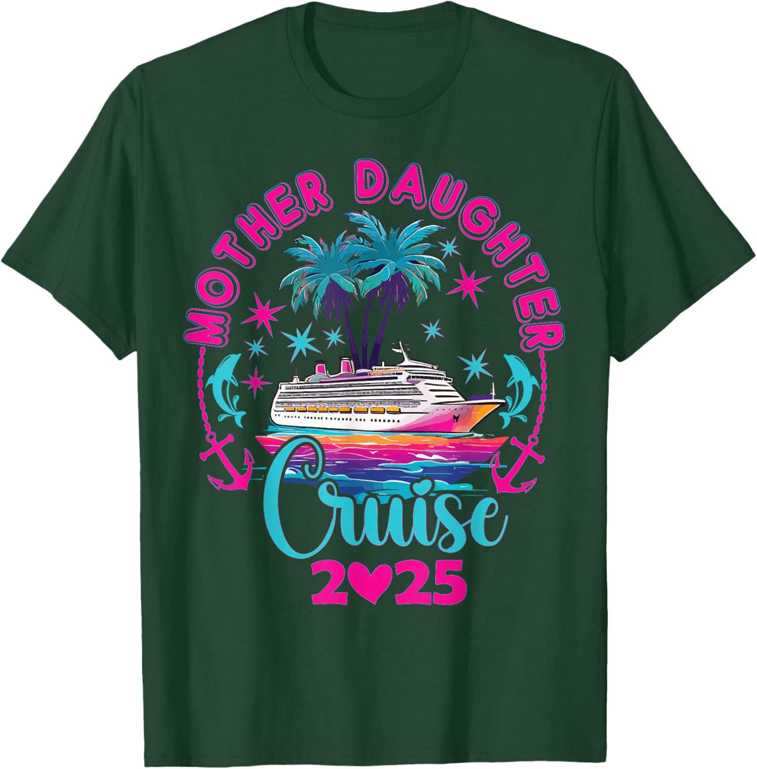 Mother Daughter Cruise Matching T-Shirt 2025 Family Style Adventure - 1