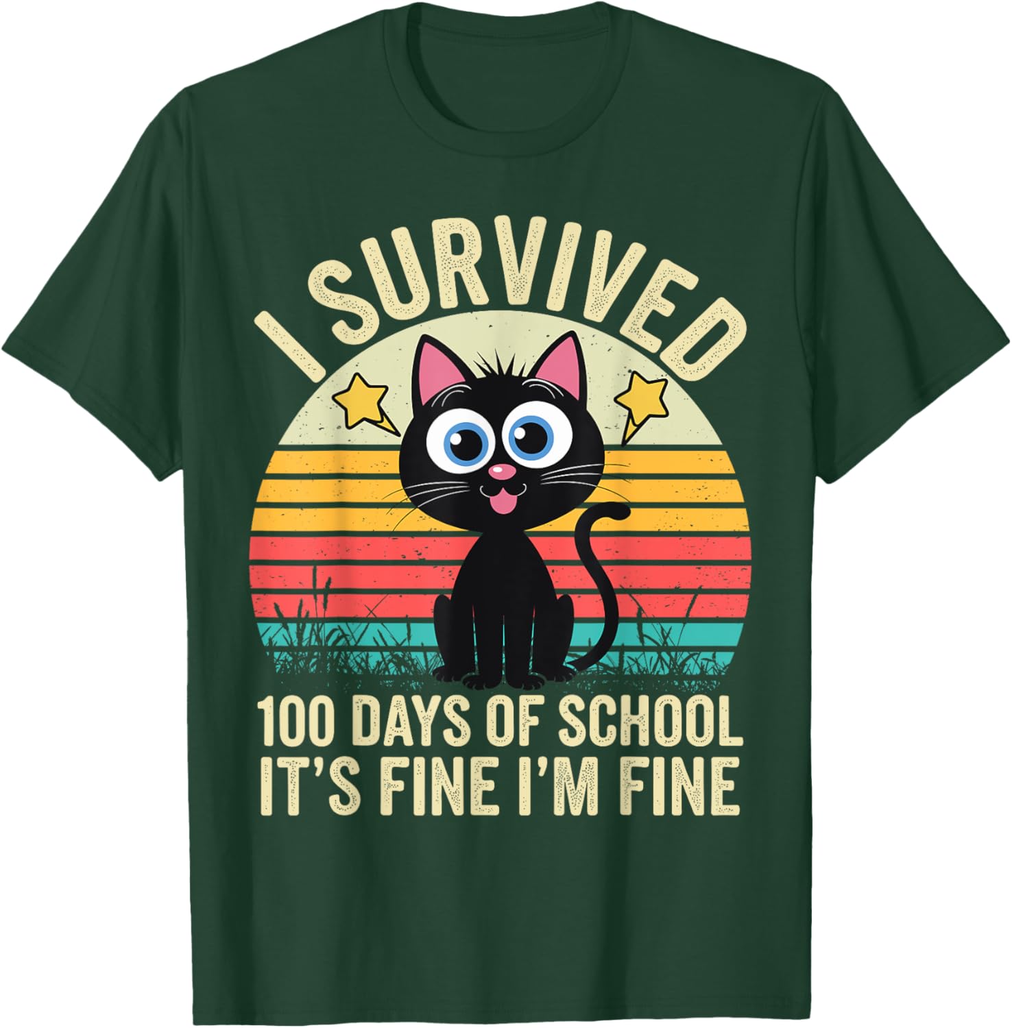 I Survived 100 Days of School T-Shirt for Kids - Fun and Stylish! - 22