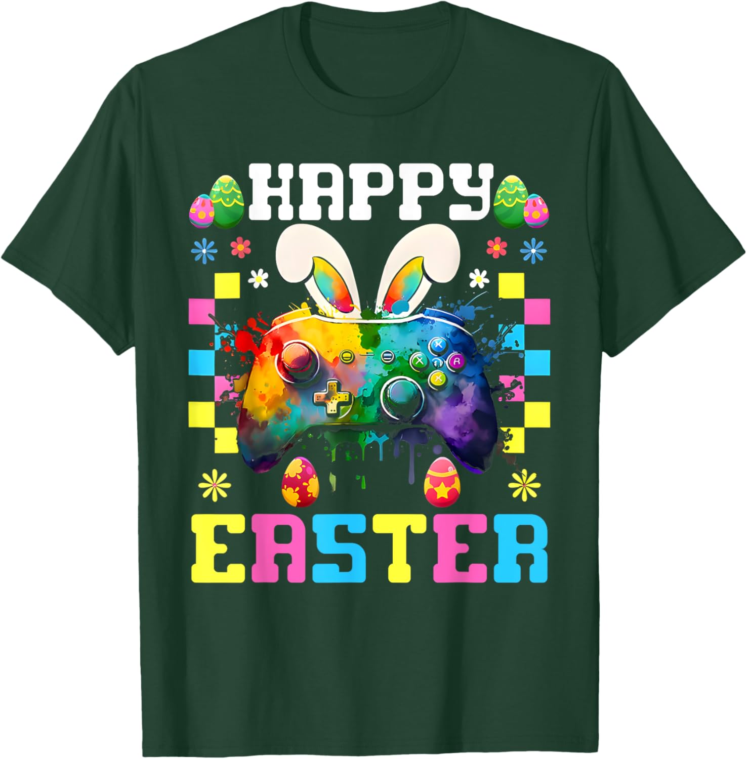 Easter Bunny Gamer T-Shirt for Boys and Girls Fun Video Game Apparel - 8