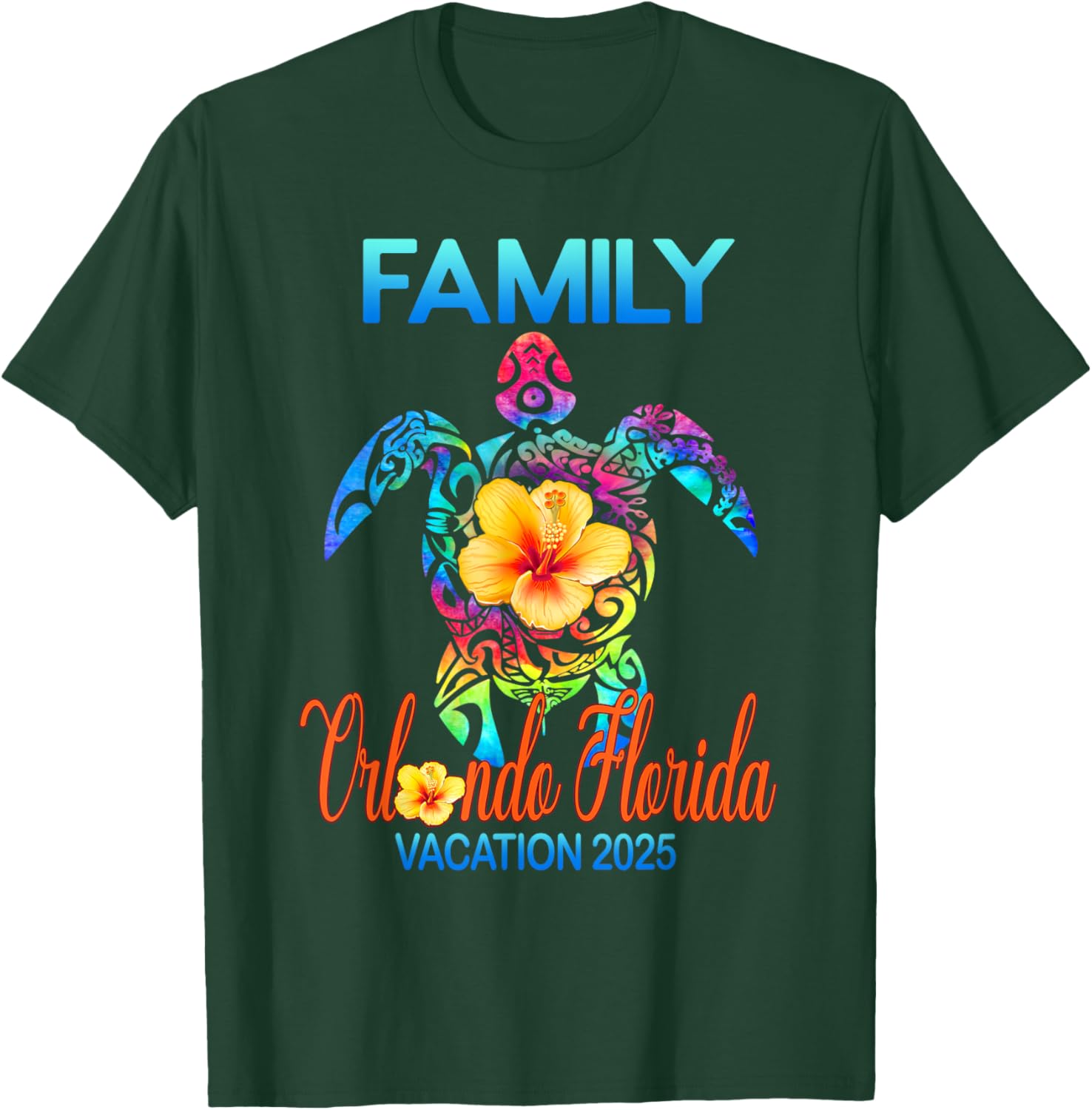 Family Orlando Florida Vacay 2025 Tie Dye T-Shirt for Fun Adventures - 9
