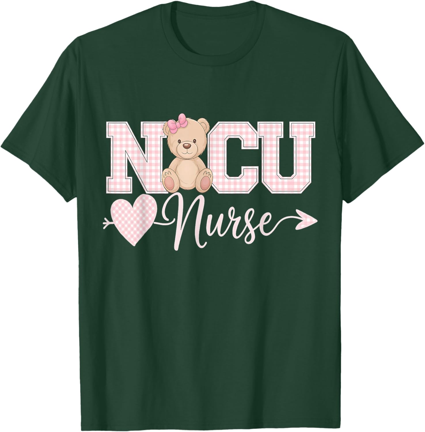 Coquette Bow NICU Nurse T-Shirt for Caring Neonatal ICU RNs - 3