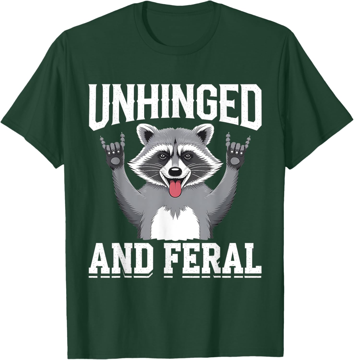 Feral Raccoon Retro Chaos Vibes T-Shirt for Fun and Stylish Outfits - 8