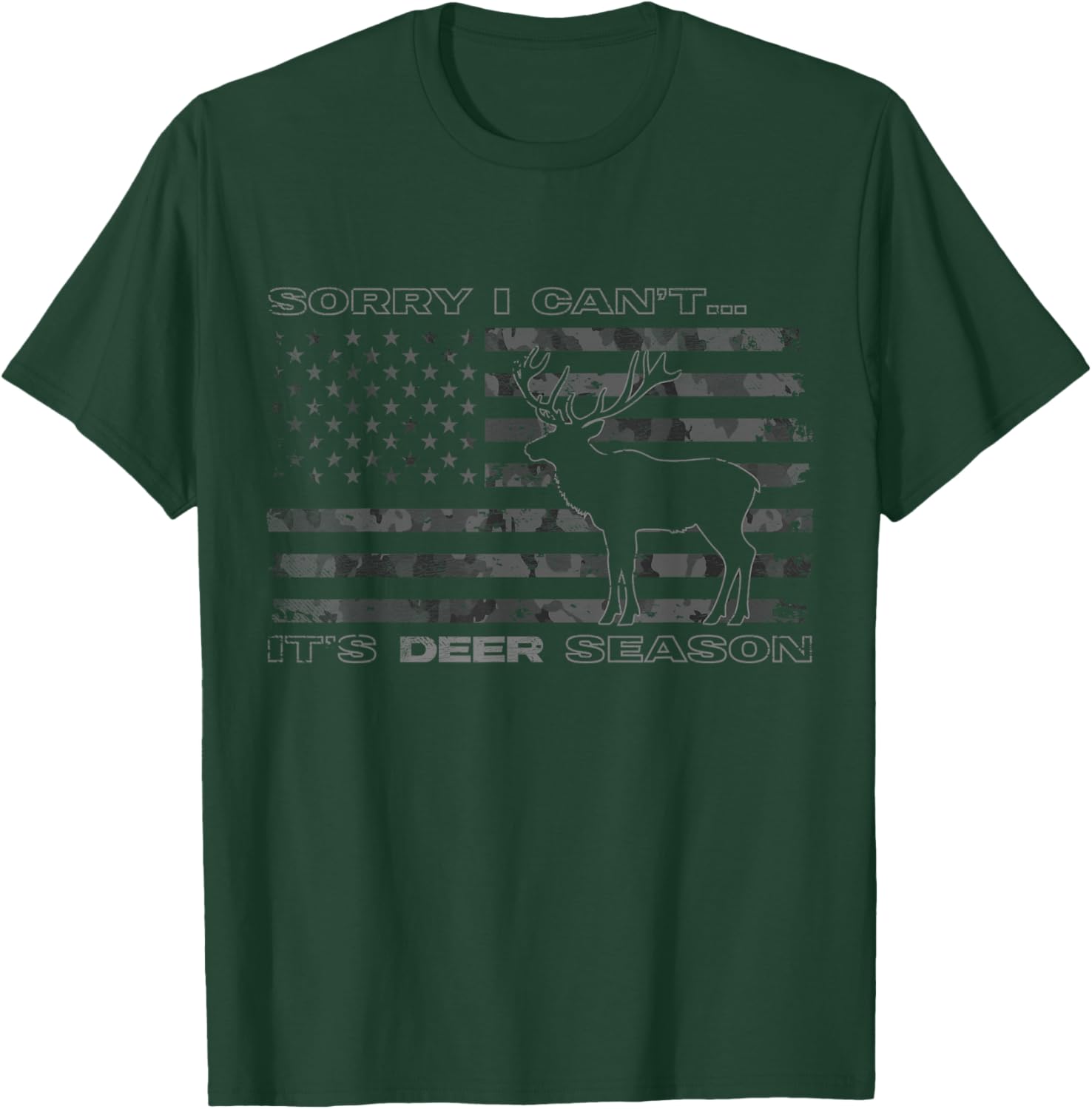 Sorry I Can't It's Deer Season Funny Hunting T-Shirt for Outdoor Enthusiasts - 4