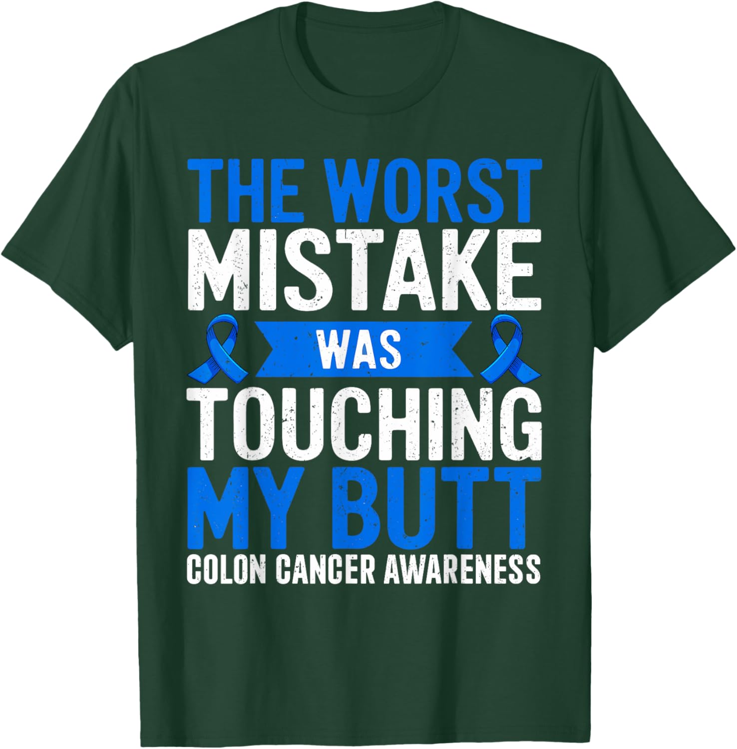 Funny Colon Cancer Awareness T-Shirt for Support and Comfort - 12