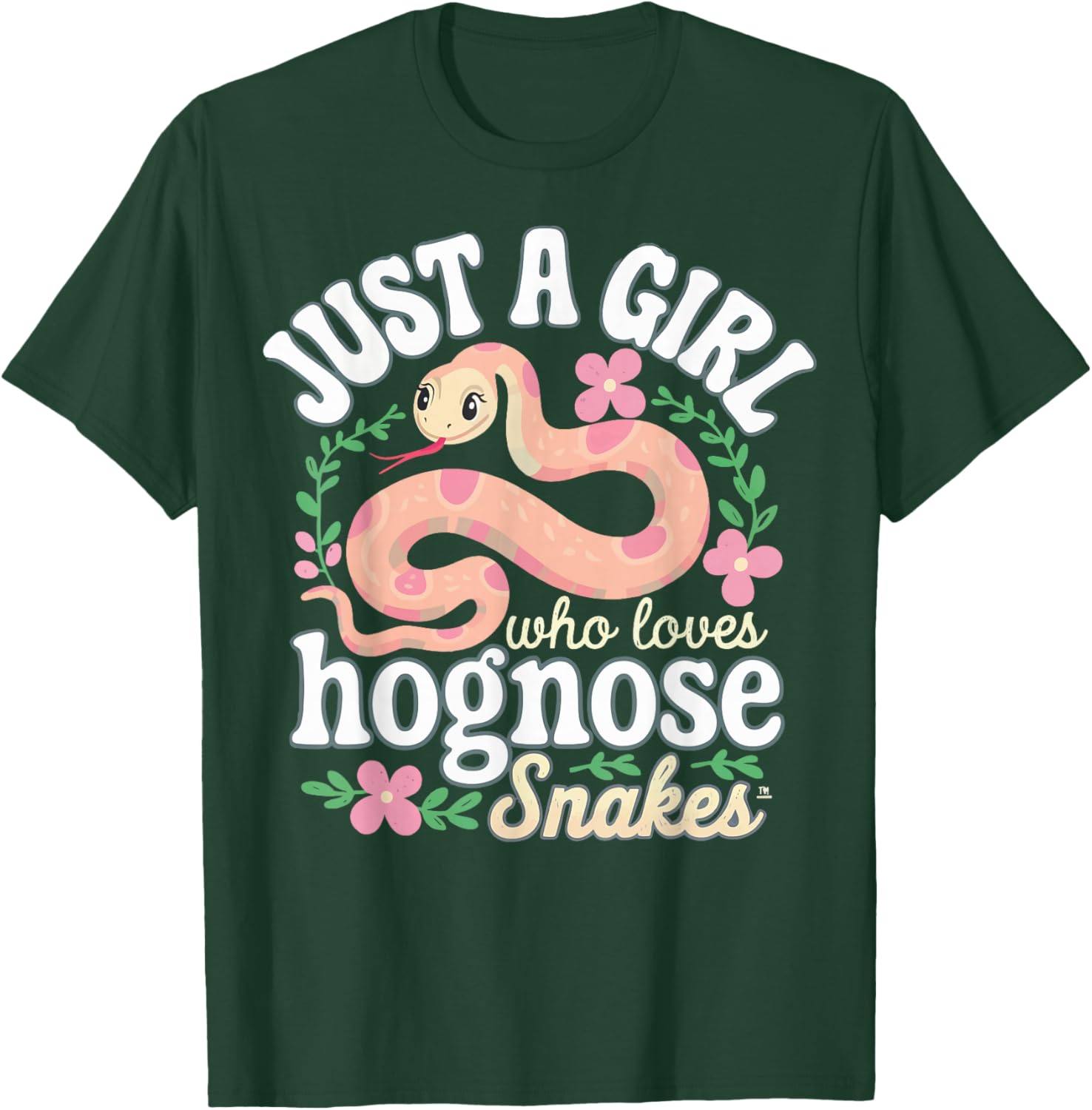 Just A Girl Who Loves Hognose Snakes Tee Shirt for Snake Lovers - 14