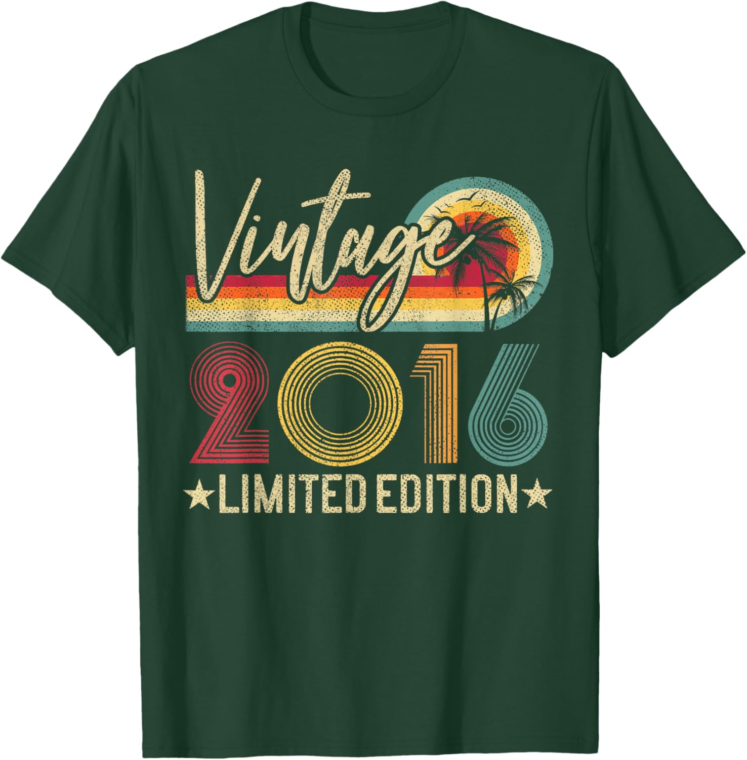 Limited Edition Vintage 2016 9th Birthday T-Shirt for Kids - 2