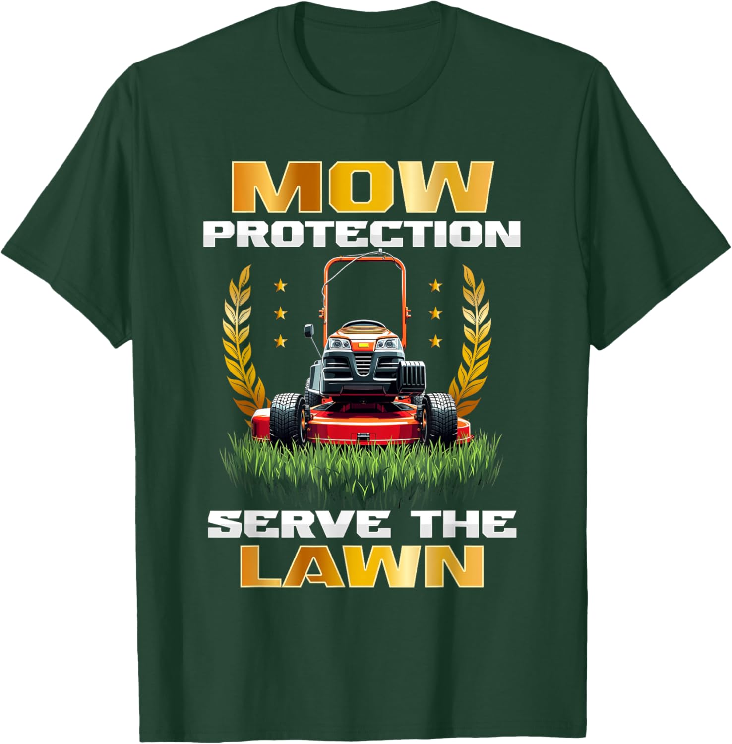 Lawn Mowing Mower Protection T-Shirt for Lawn Care Enthusiasts - 10