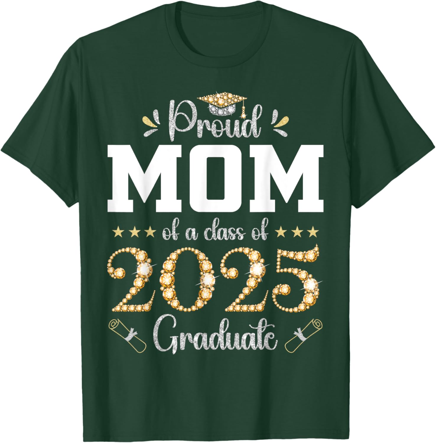 Proud Mom of a Class of 2025 Graduate T-Shirt for Celebrating Success - 5