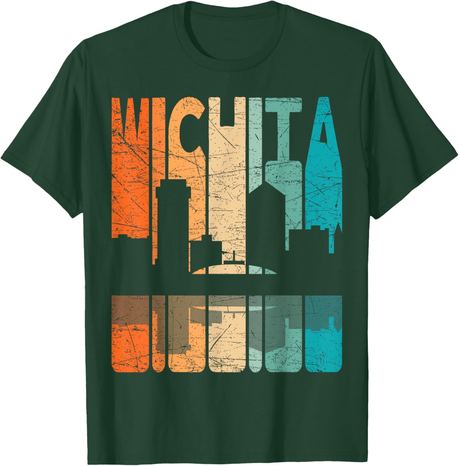 Wichita Vintage Retro T-Shirt Kansas Style for Comfortable Casual Wear - 9