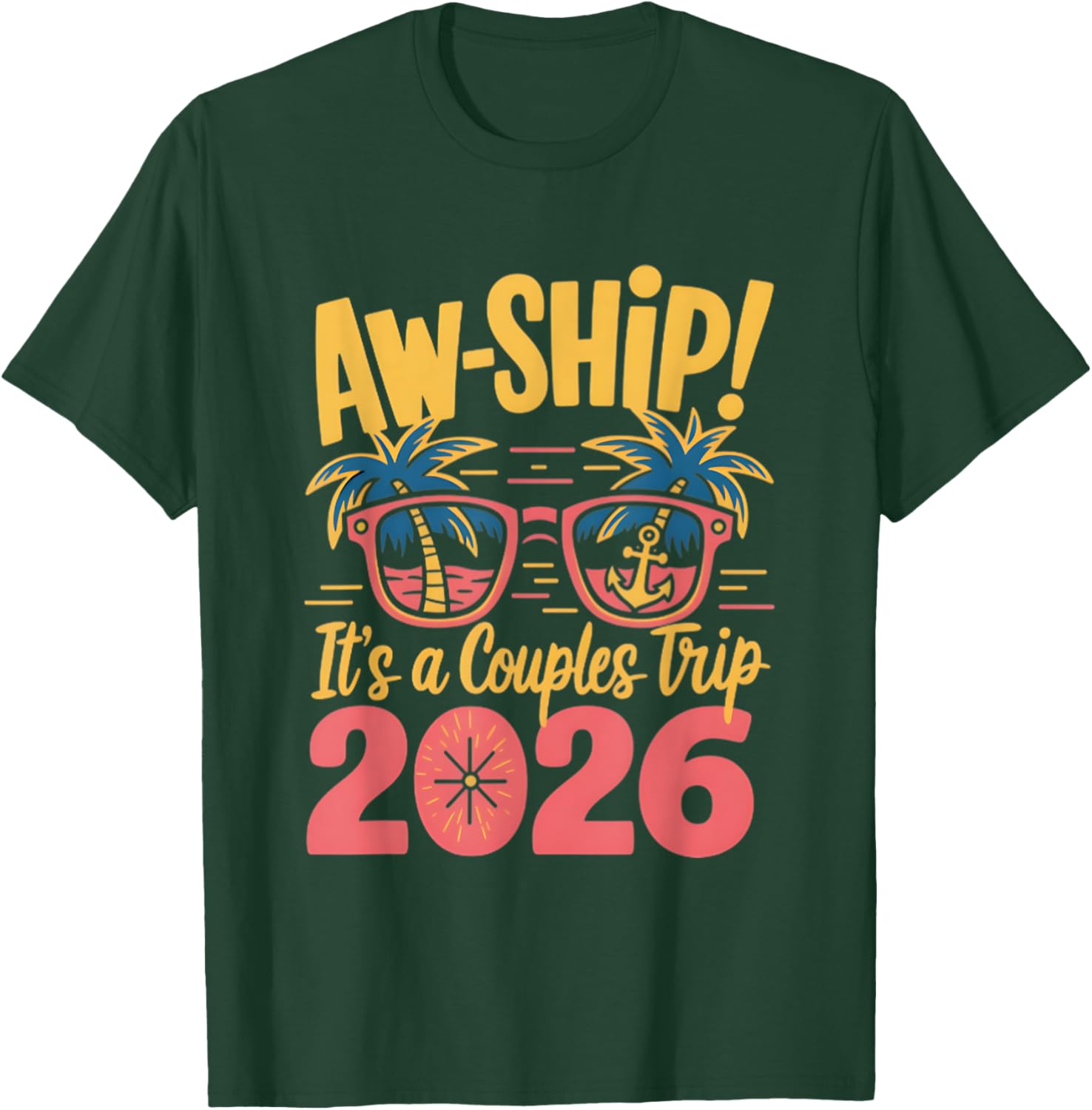 Couples Trip Cruise T-Shirt 2026 Fun Vacation Apparel for Couples - 5