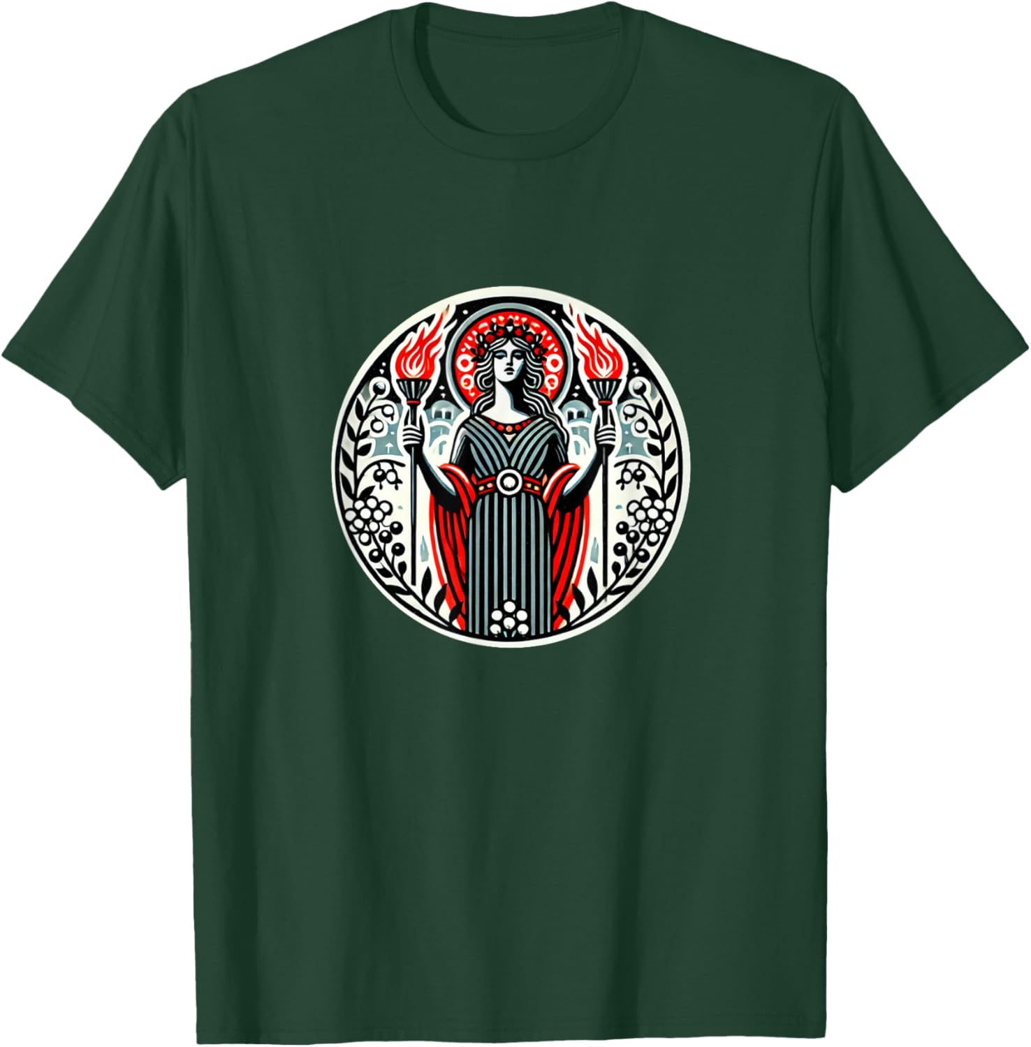 Hecate Goddess Illustration Crone T-Shirt for Unique Style Lovers - 5