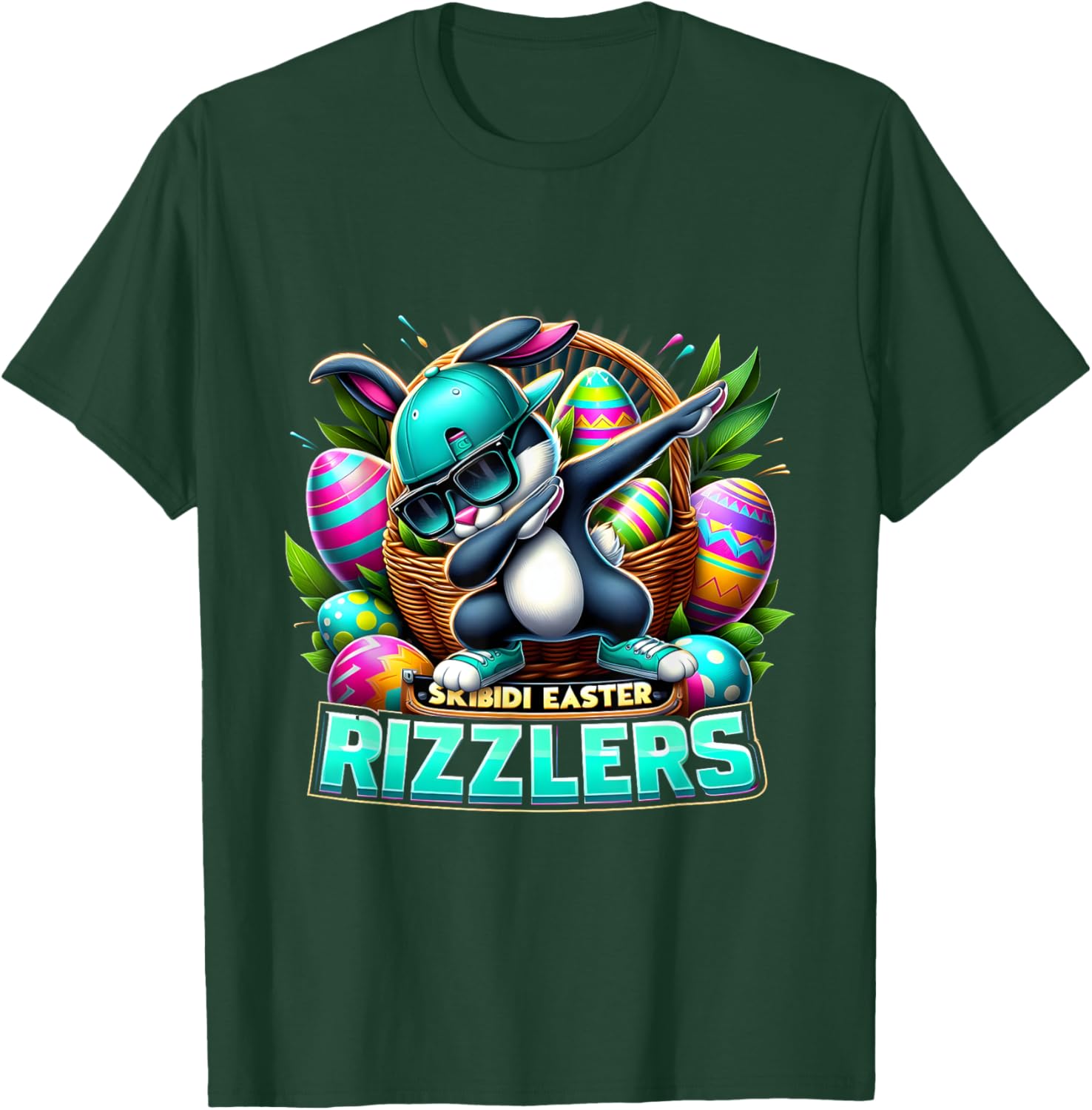 Funny Easter T-Shirt for Men Rizzler Skibidi Humor Apparel - 3