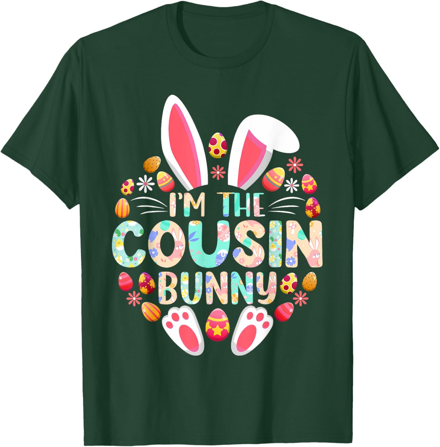 Funny Easter Bunny Family Matching T-Shirt for Cousins and Kids - 18