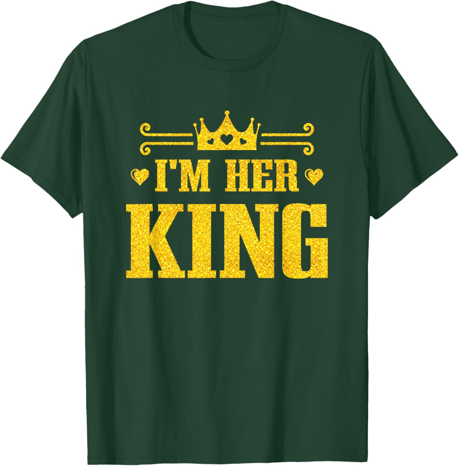 His Queen Her King Couples T-Shirt for Valentine's Day and Anniversaries - 18
