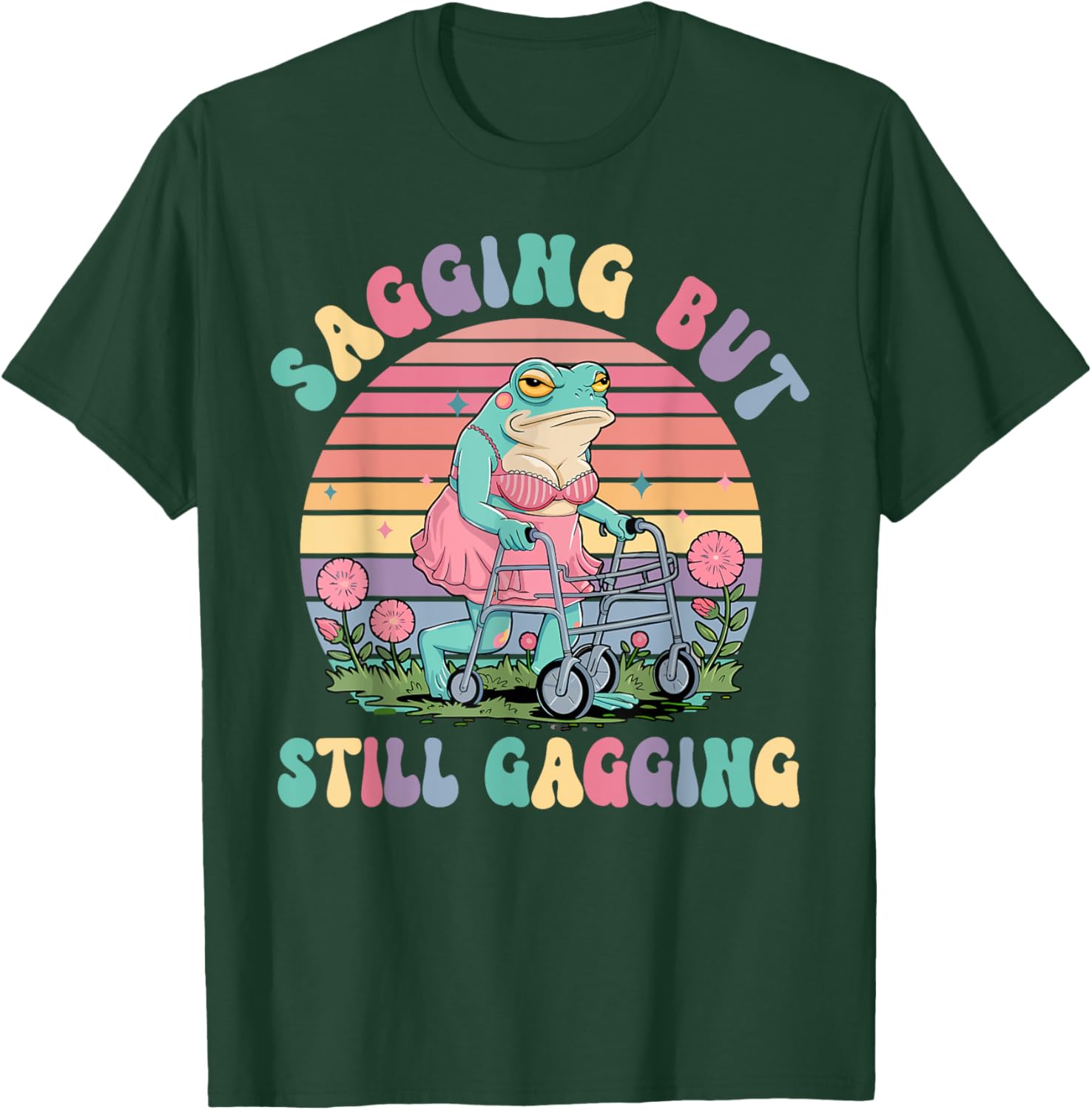 Funny Sagging Frog Meme T-Shirt for Adults - Embarrassing Gift Idea - 18