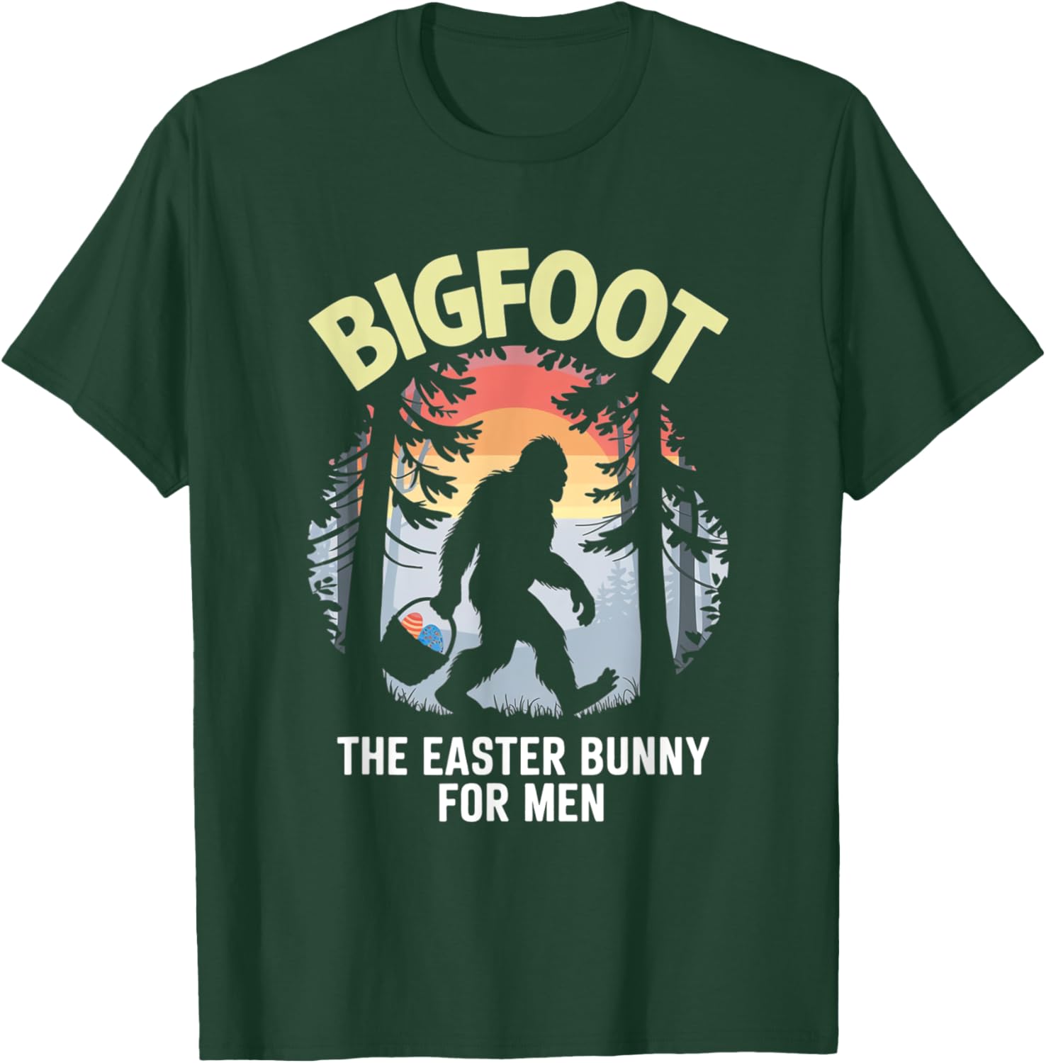 Bigfoot Easter Bunny T-Shirt for Men Fun Apparel Gift Idea - 18