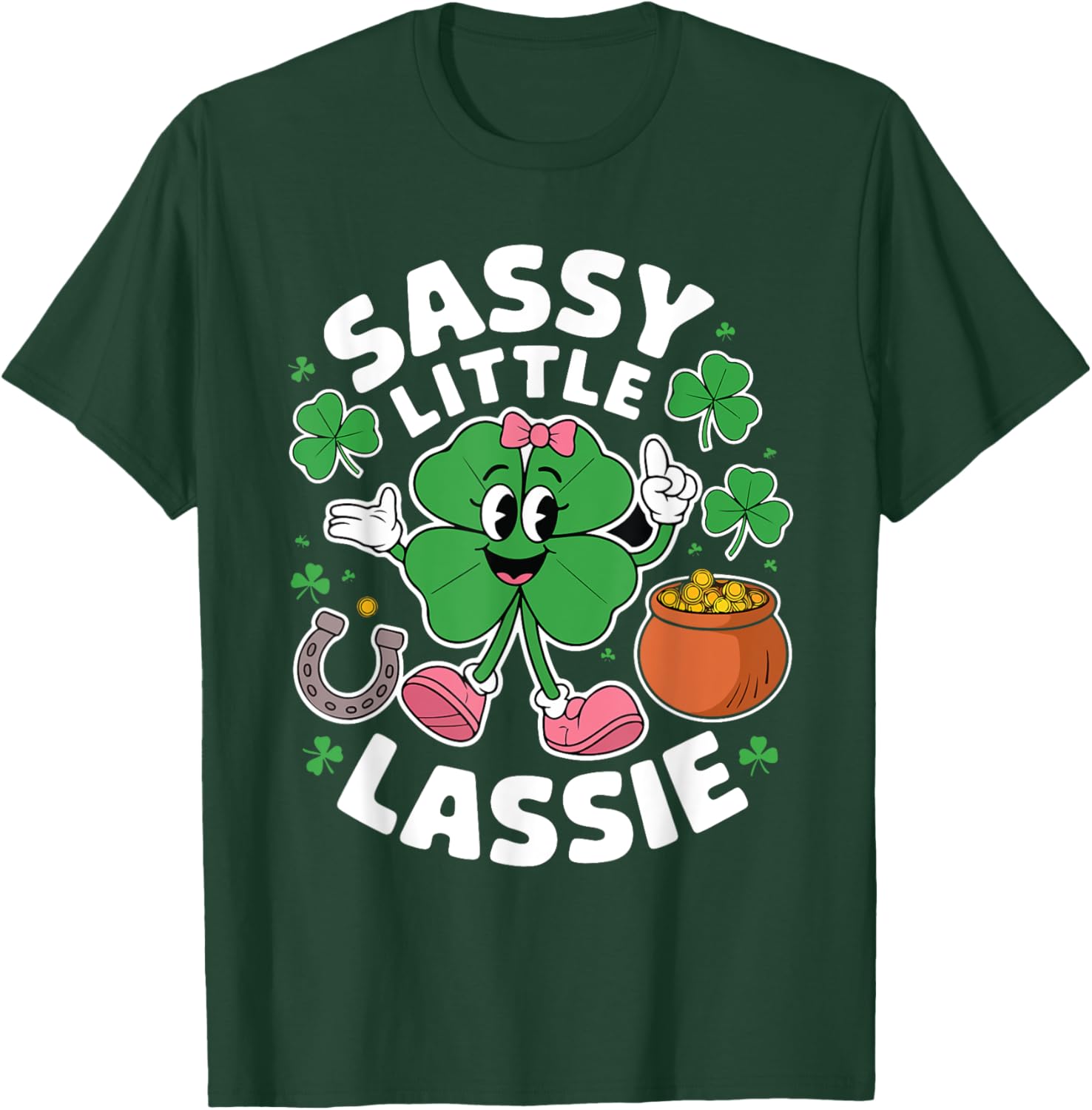 Sassy Little Lassie St Patrick's Day Toddler T-Shirt for Girls - 2