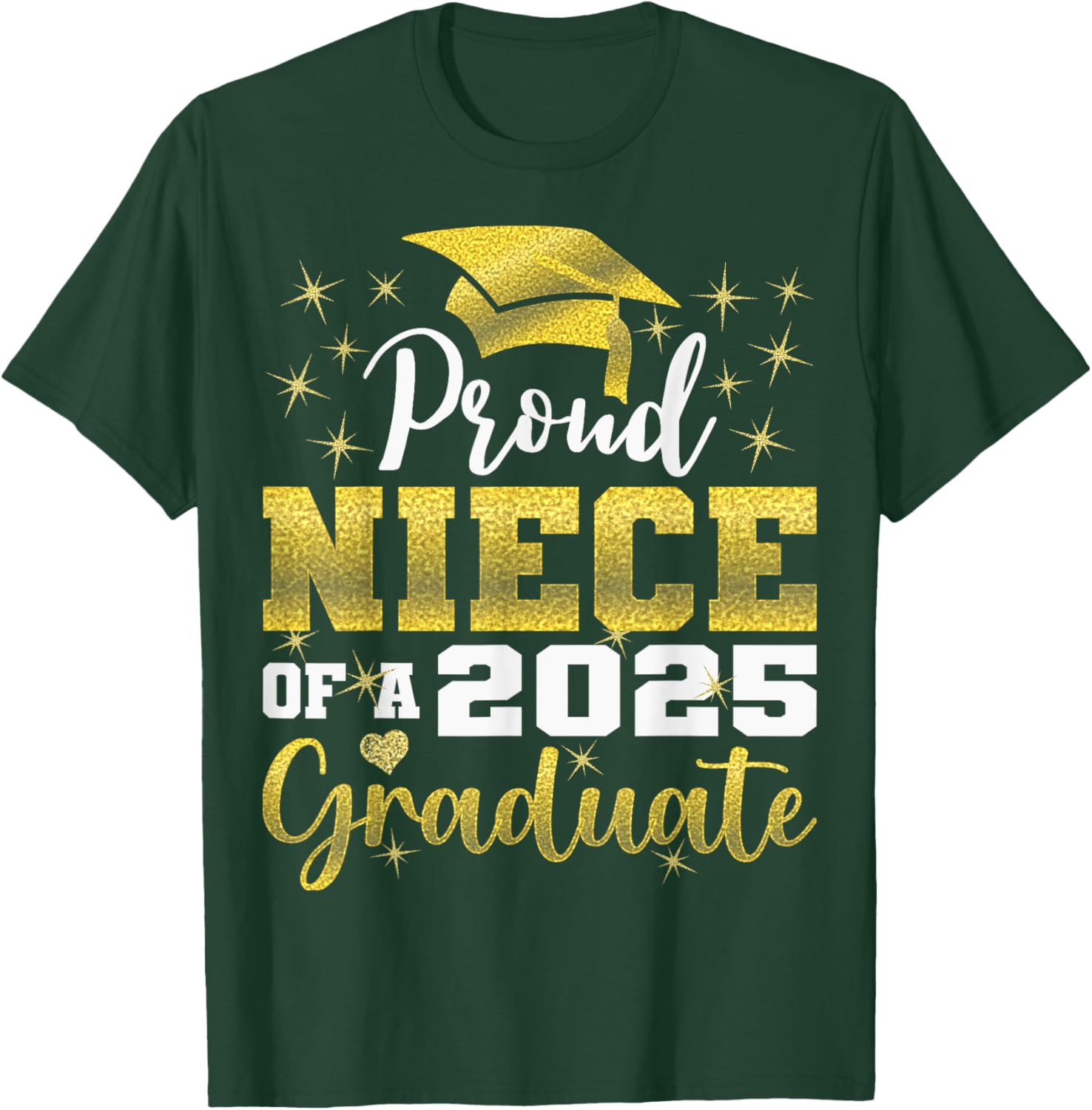 Super Proud Niece of Graduate 2025 Senior Graduation Family T-Shirt - 26