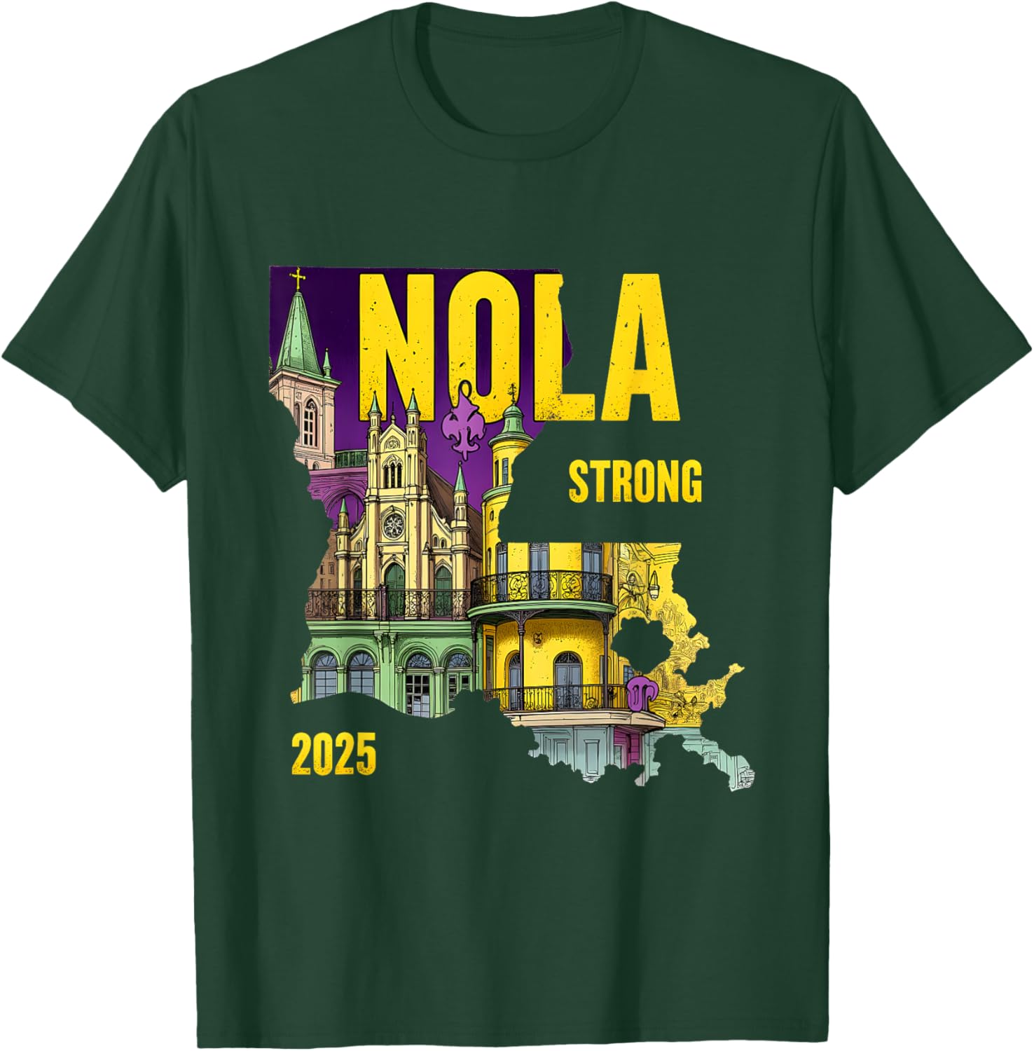 New Orleans Traveling Lovers Costume T-Shirt We Stand NOLA Strong - 14