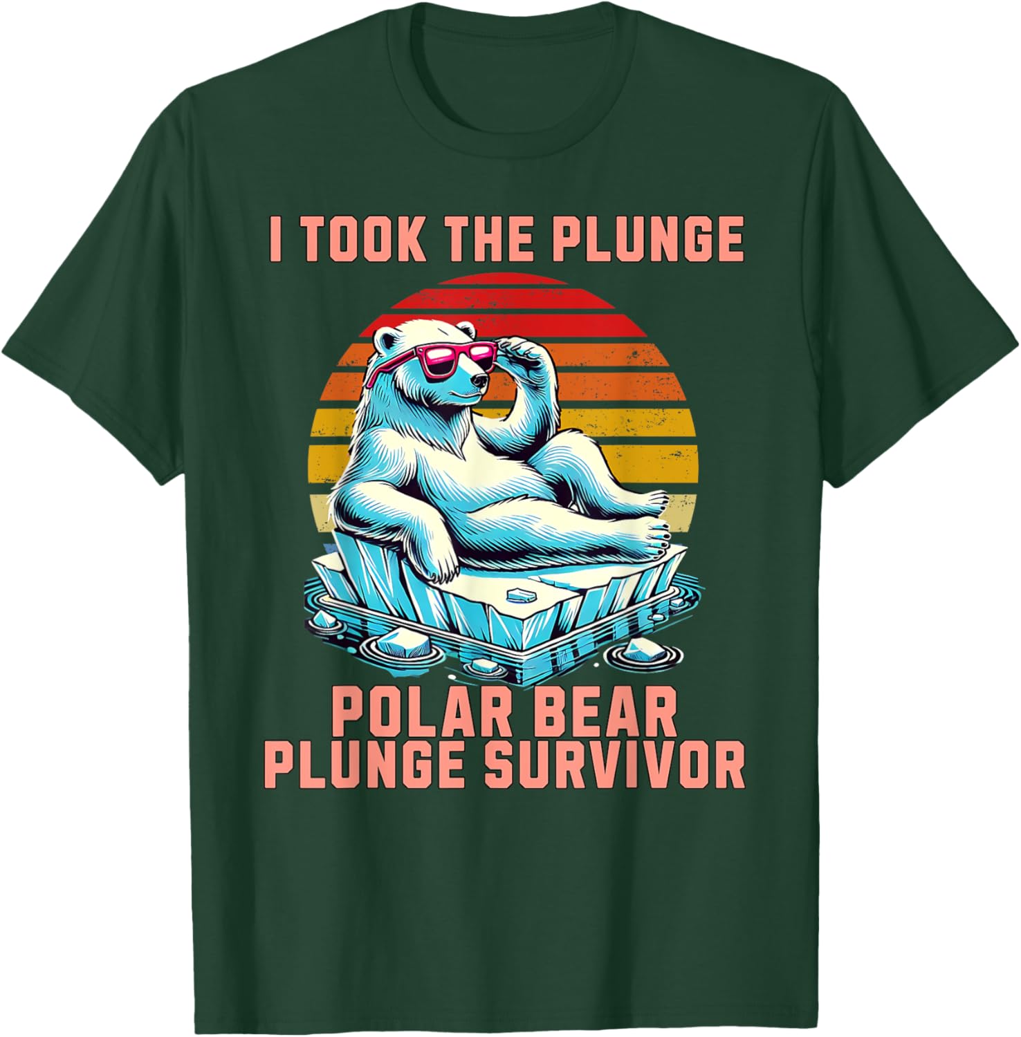 Polar Bear Plunge Survivor 2025 Fun Winter Adventure T-Shirt for Adventurers - 5