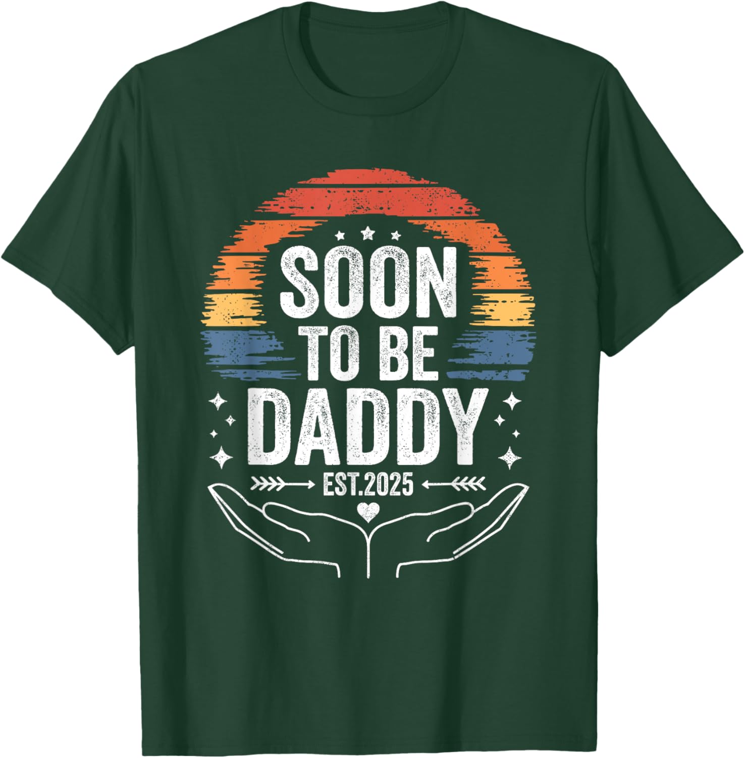 Soon To Be Daddy 2025 Pregnancy Announcement Dad T-Shirt for Him - 1