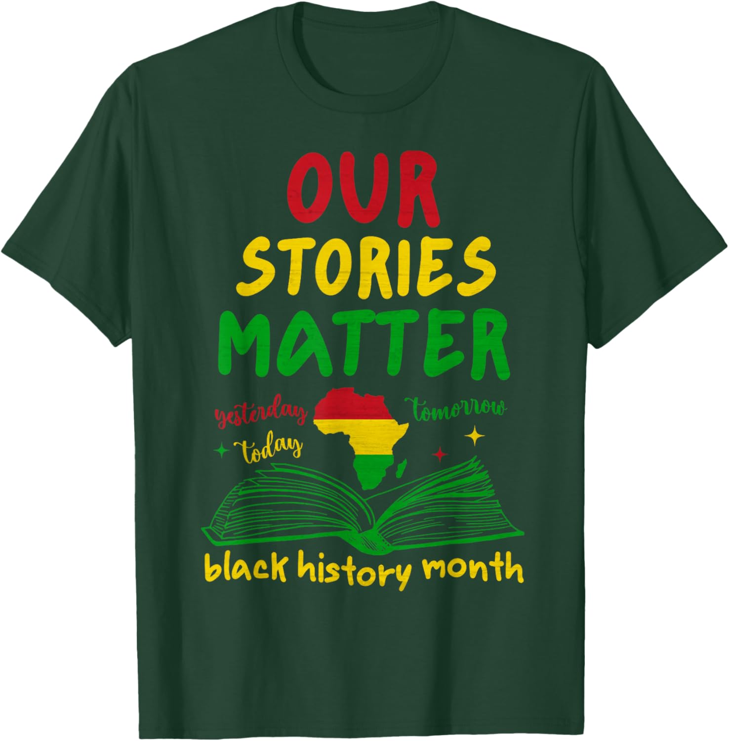 Inspirational Black History Month T-Shirt Our Stories Matter Design - 6